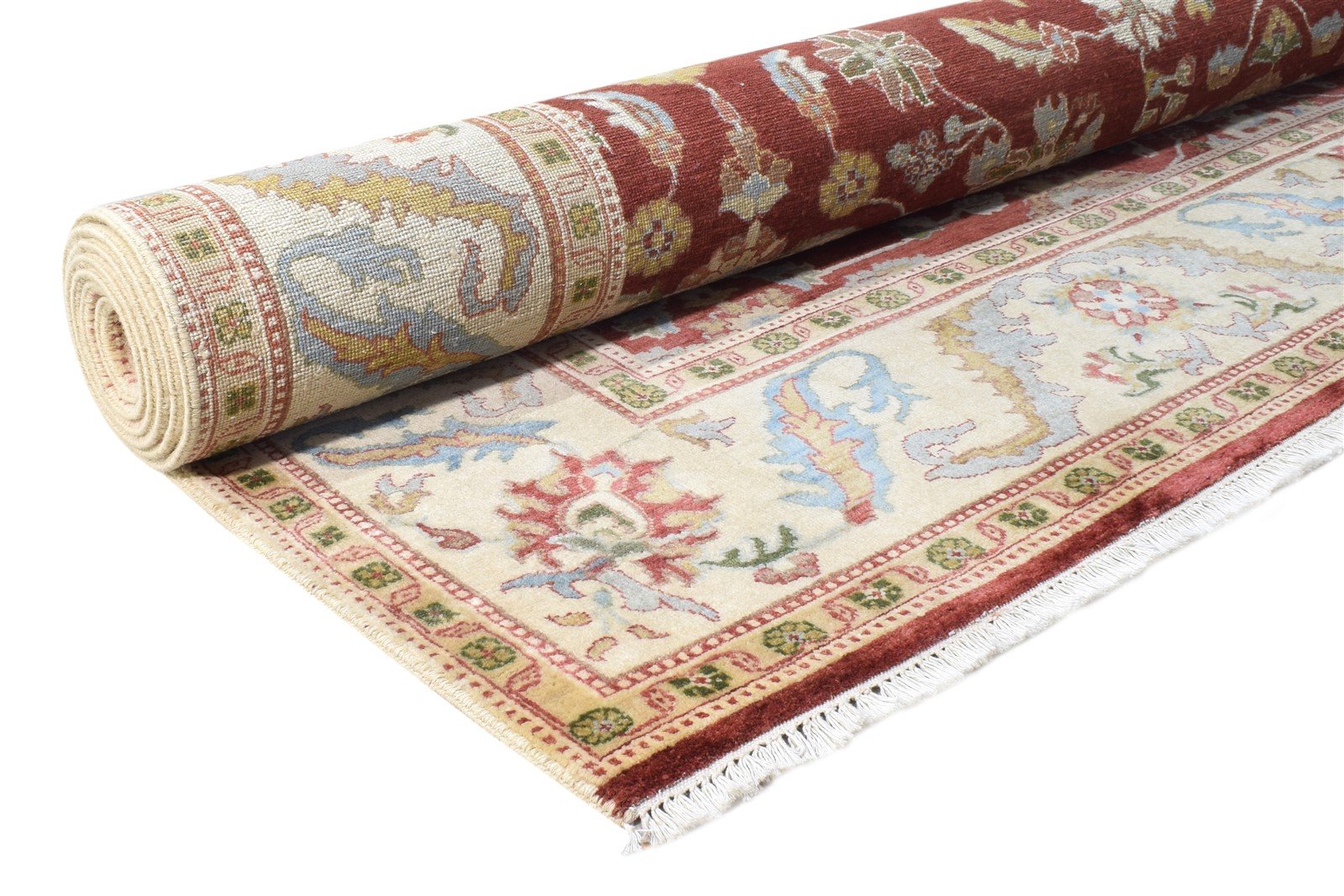 8' X 10' Rug Wool Red Persien Hand Knotted Kashan Oriental Large Carpet   7864584110229