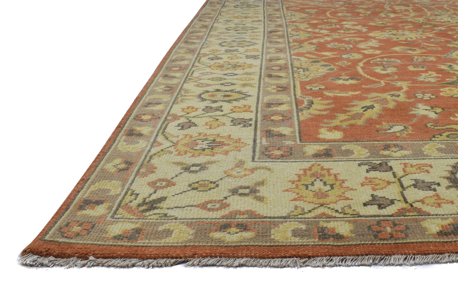 8' X 10' Rug Wool Rust Persian Hand Knotted Kashan Oriental Large Carpet   7864167268501