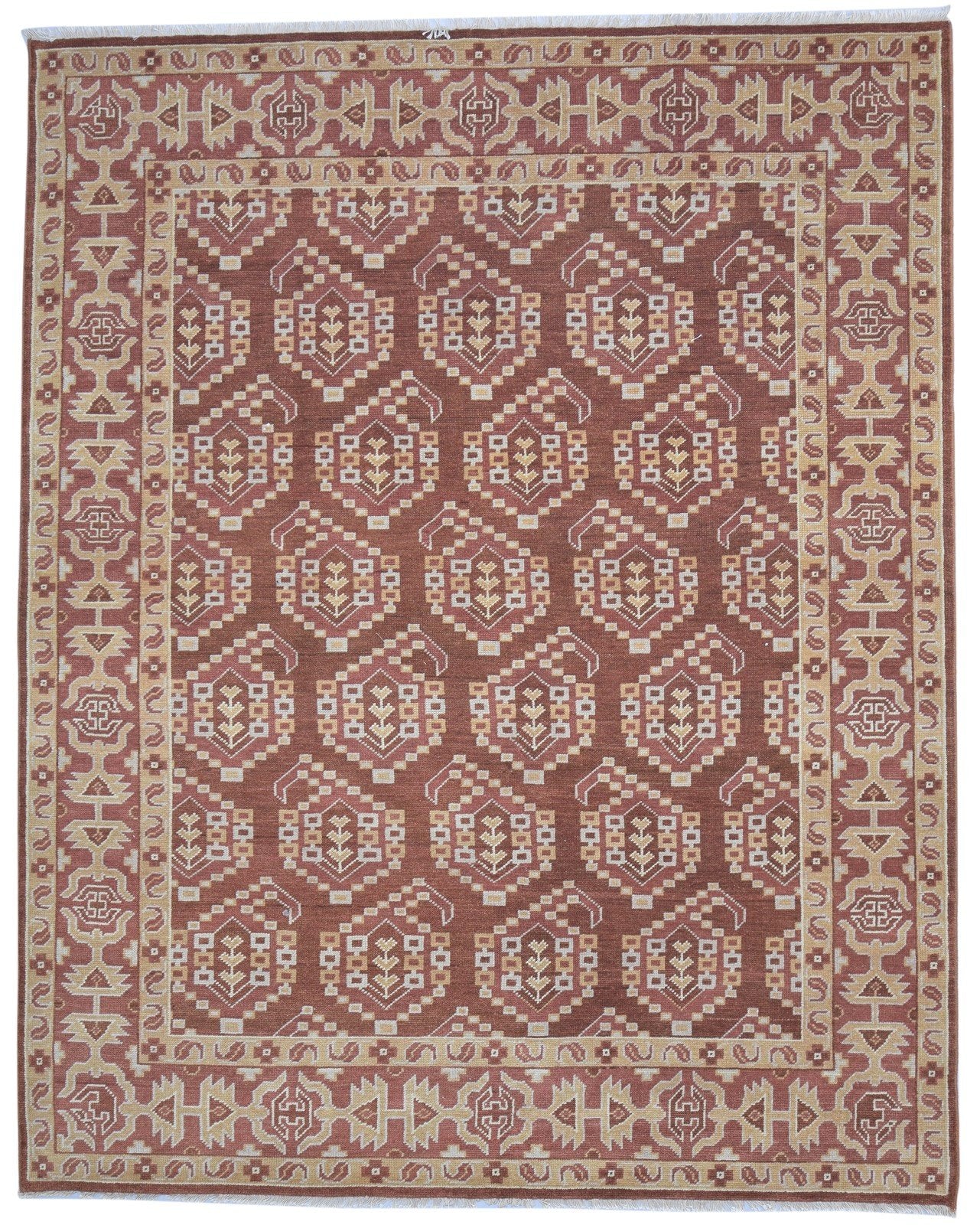 8' X 10' Rug Wool Rust Persian Hand Knotted Oriental Paisley Large Carpet   7864170348693