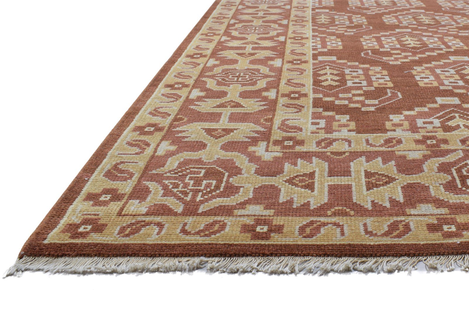 8' X 10' Rug Wool Rust Persian Hand Knotted Oriental Paisley Large Carpet   7864170348693