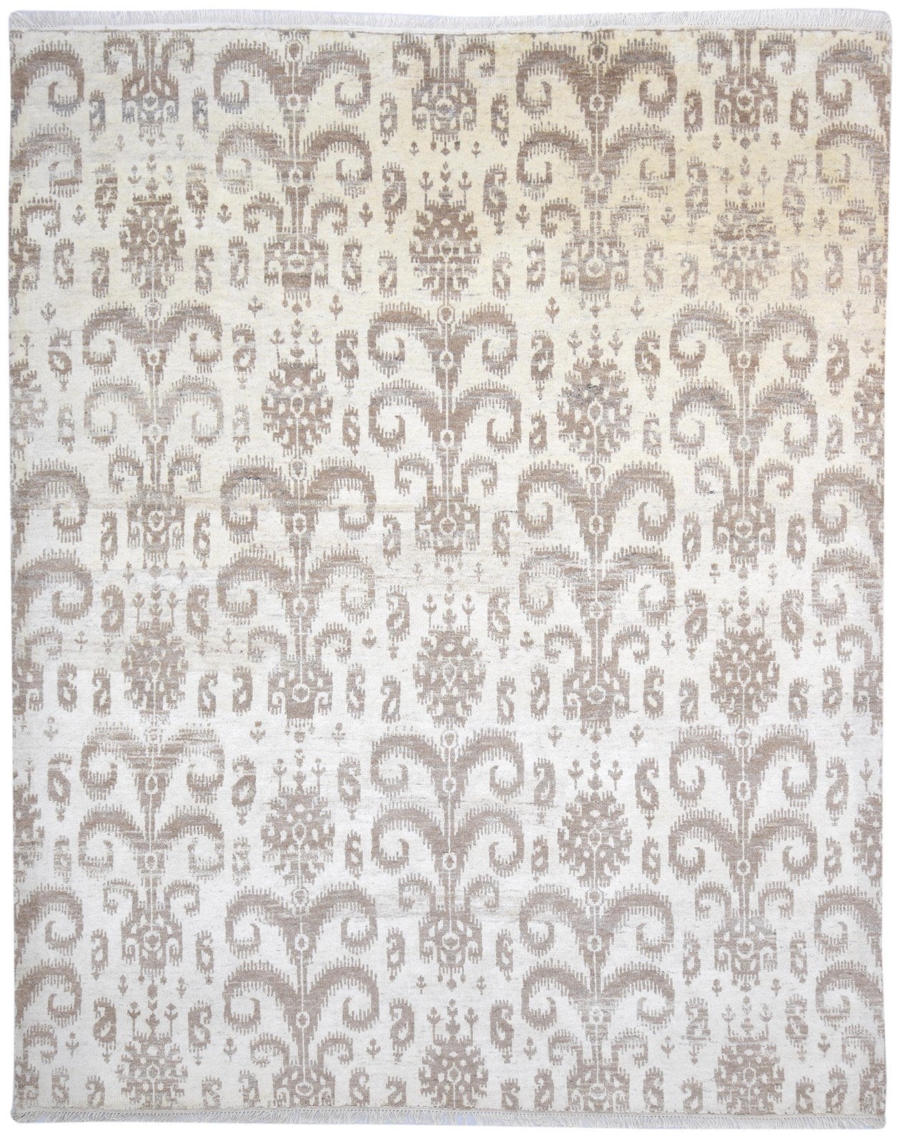 8' X 10' Rug Wool Sand Persian Hand Knotted Oriental Ikat Large Carpet   7864167760021