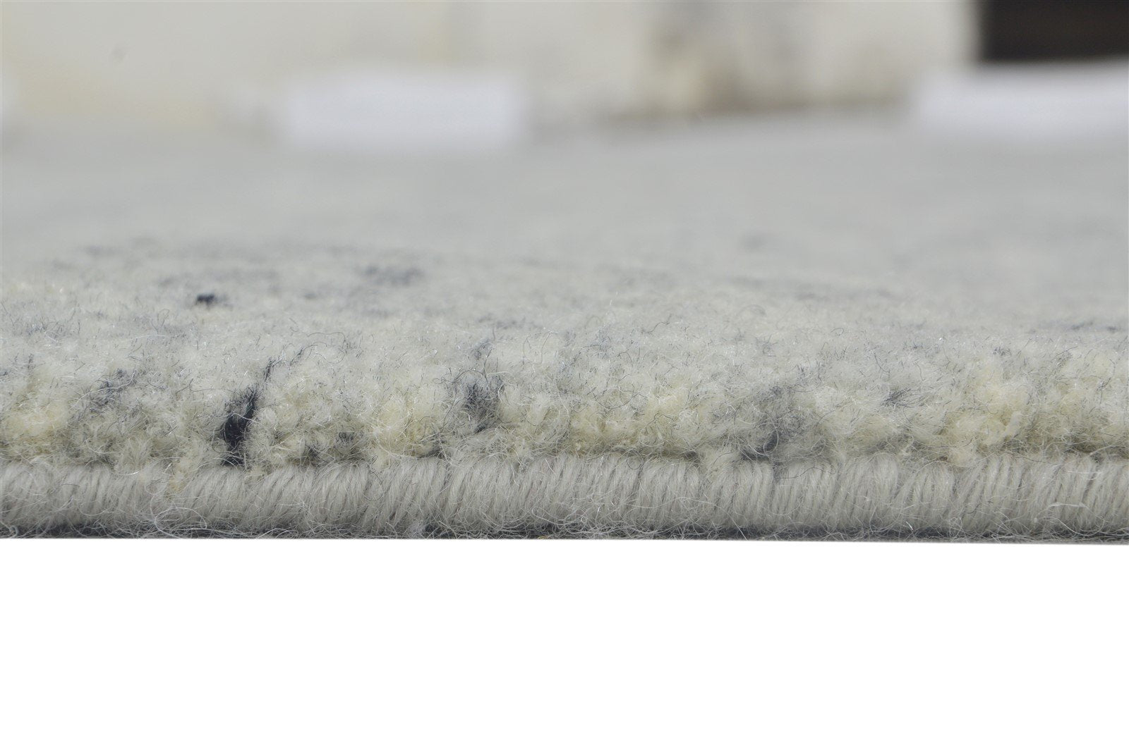 8' X 10' Rug Wool / Silk Grey Modern Hand Knotted Moroccan Diamond Large Carpet   7864103305365