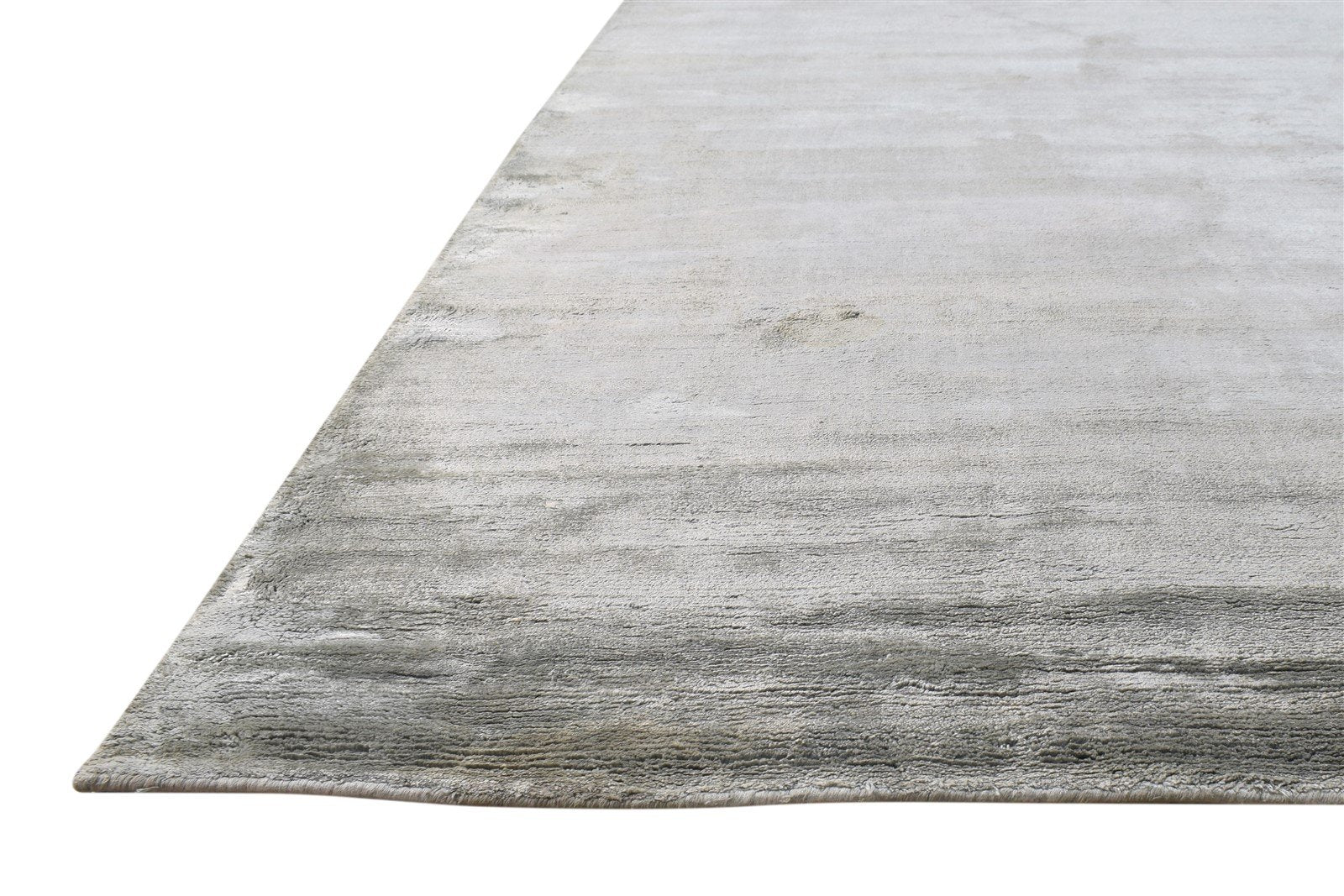 8' X 11' Rug Silk Grey Modern Hand Woven Scandinavian Solid Large Carpet   7864578474133