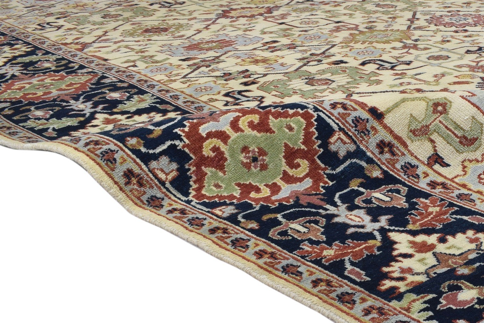 8' X 12' Rug Wool Beige Persian Hand Knotted Kashan Oriental Large Carpet   7864194859157