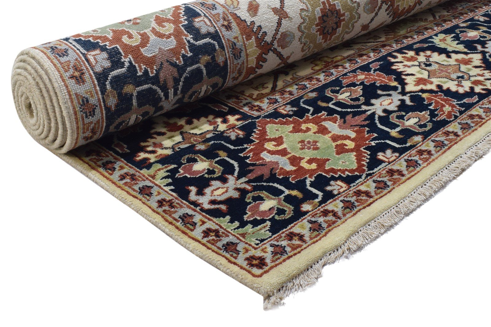 8' X 12' Rug Wool Beige Persian Hand Knotted Kashan Oriental Large Carpet   7864194859157