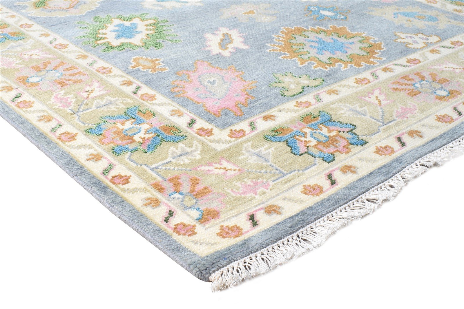 8' X 7' Rug Wool Grey Persian Hand Knotted Oushak Oriental Large Carpet   7865140543637