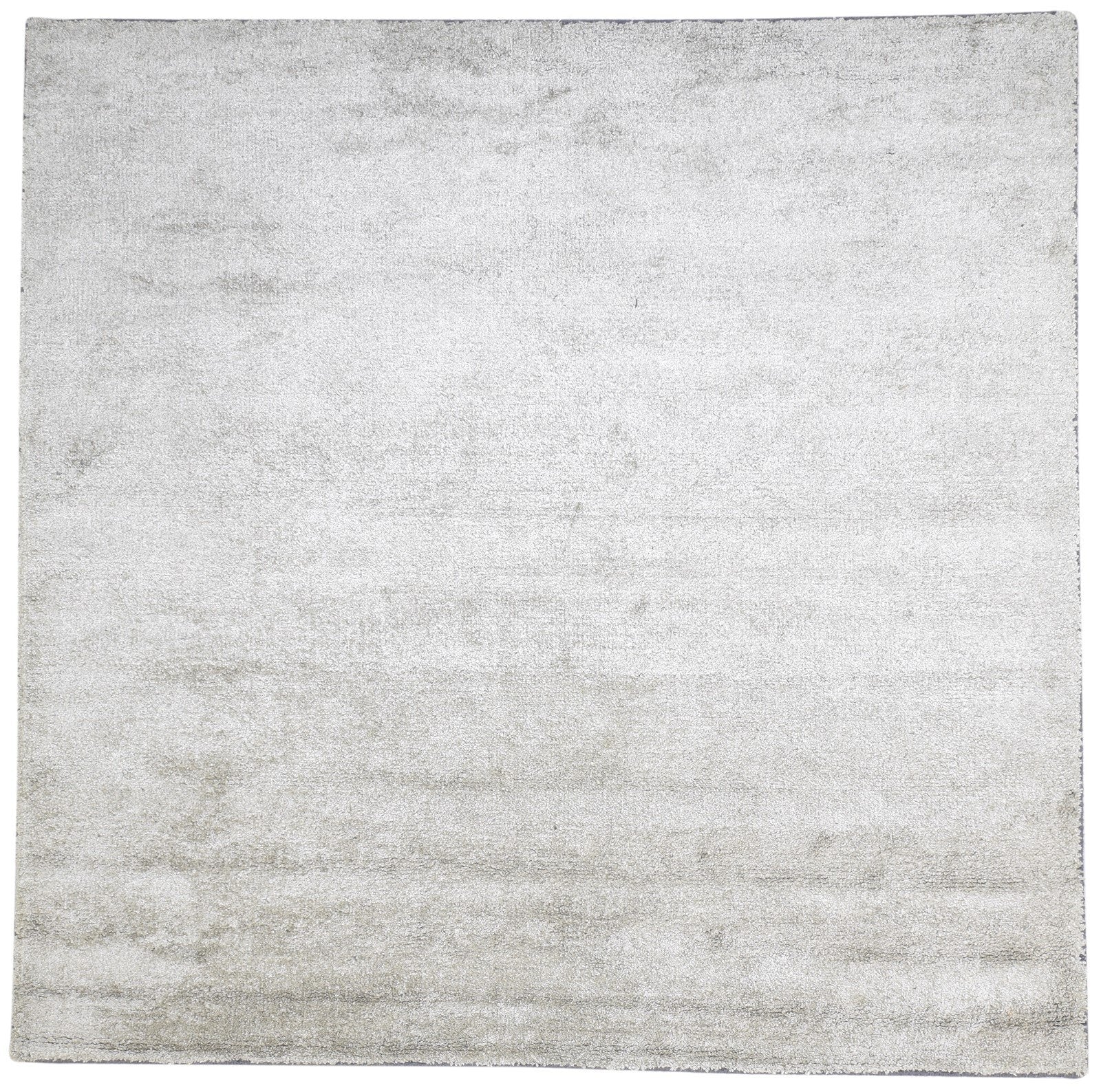 8' X 8' Rug Silk Silver Modern Hand Woven Scandinavian Solid Large Carpet   7864919982229