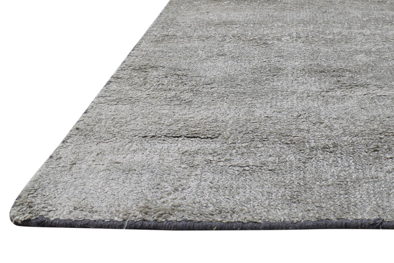 8' X 8' Rug Silk Silver Modern Hand Woven Scandinavian Solid Large Carpet   7864919982229