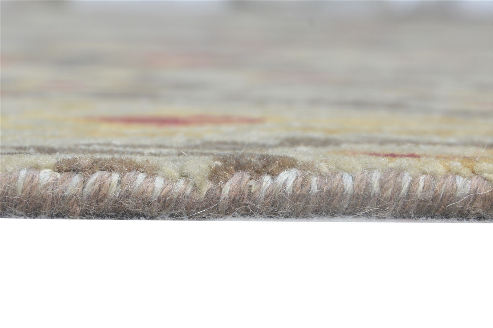8' X 8' Rug Wool Grey Transitional Hand Knotted European Ikat Large Round   7864599281813