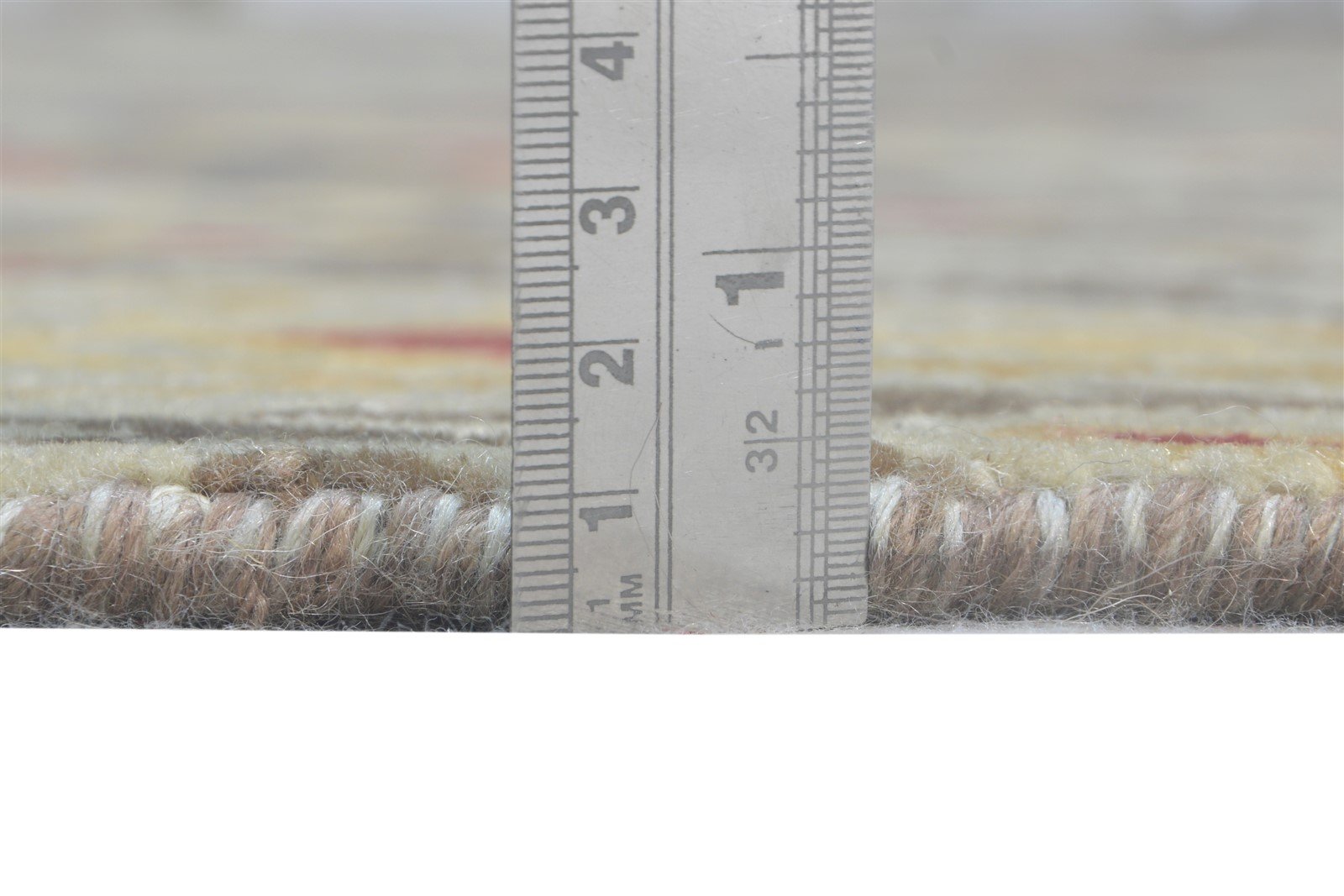8' X 8' Rug Wool Grey Transitional Hand Knotted European Ikat Large Round   7864599281813
