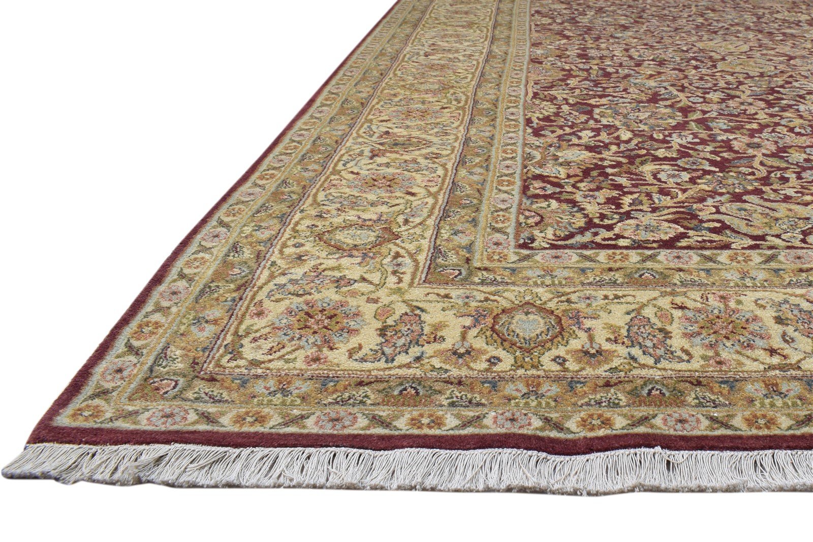 8' X 9' Rug Wool Red Persian Hand Knotted Kashan Oriental Large Carpet   7860694646933
