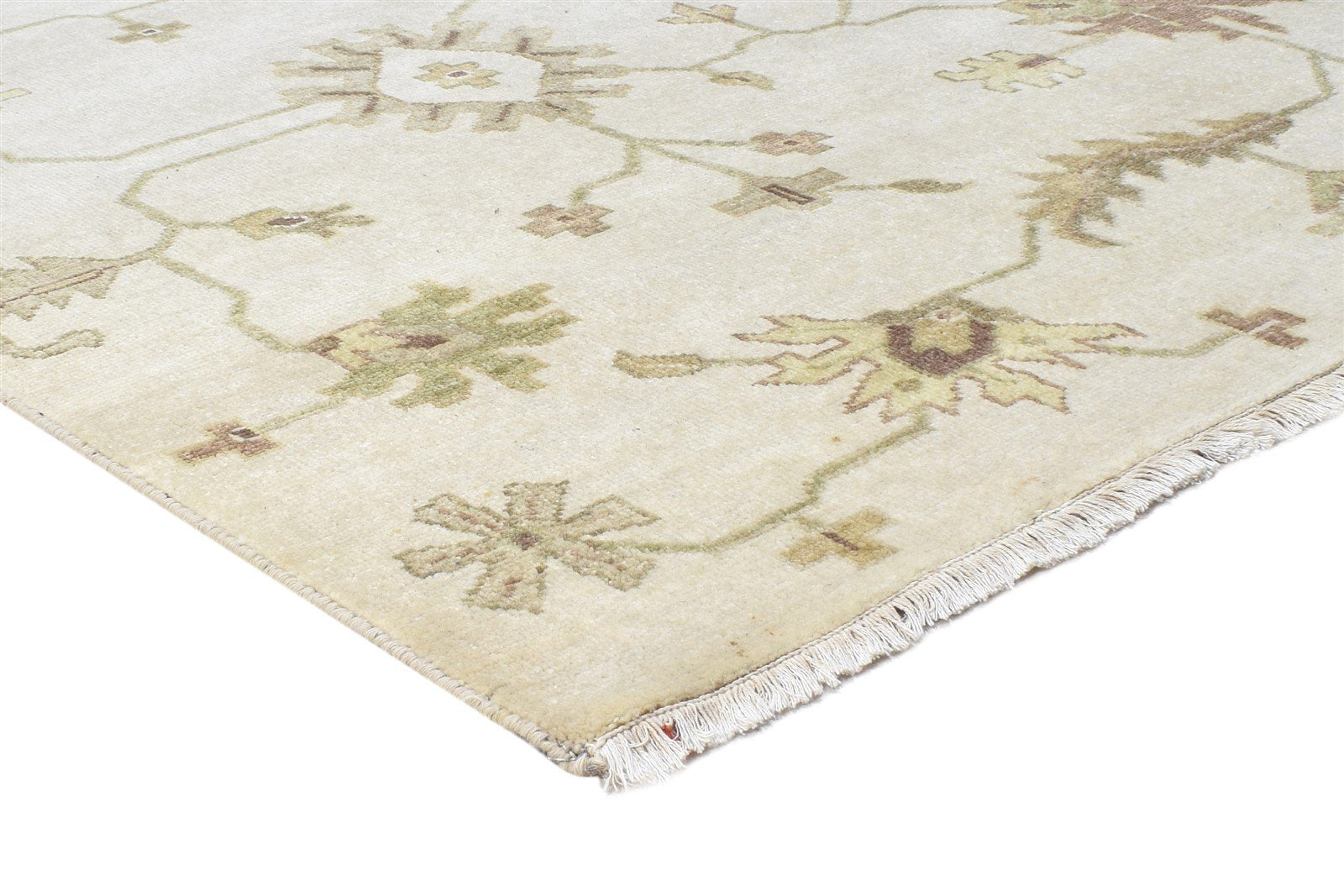 8' X 9' Rug Wool Sand Persian Hand Knotted Kashan Oriental Large Carpet   7864496816277