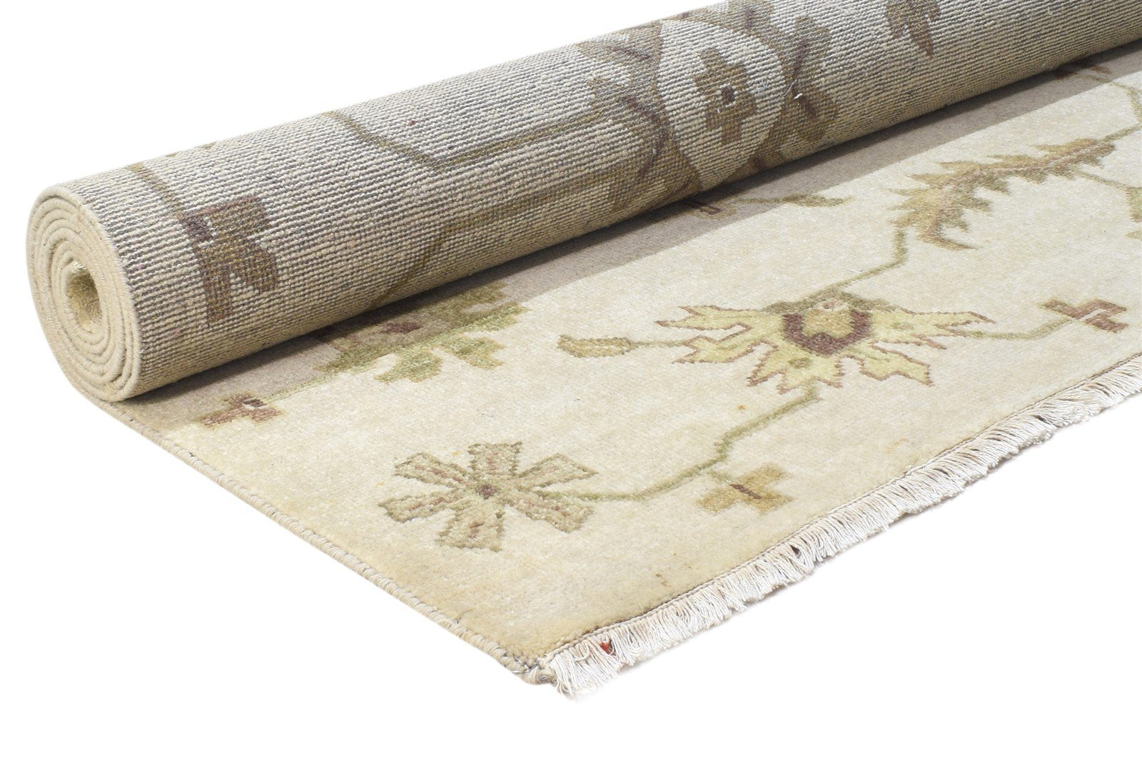 8' X 9' Rug Wool Sand Persian Hand Knotted Kashan Oriental Large Carpet   7864496816277