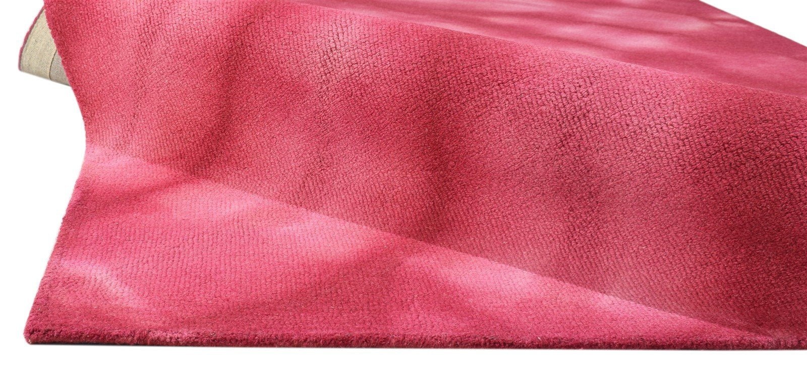 Wool Pink Rug 5' X 8' Modern Hand Tufted Shibori Tie Dye Room Size Carpet 