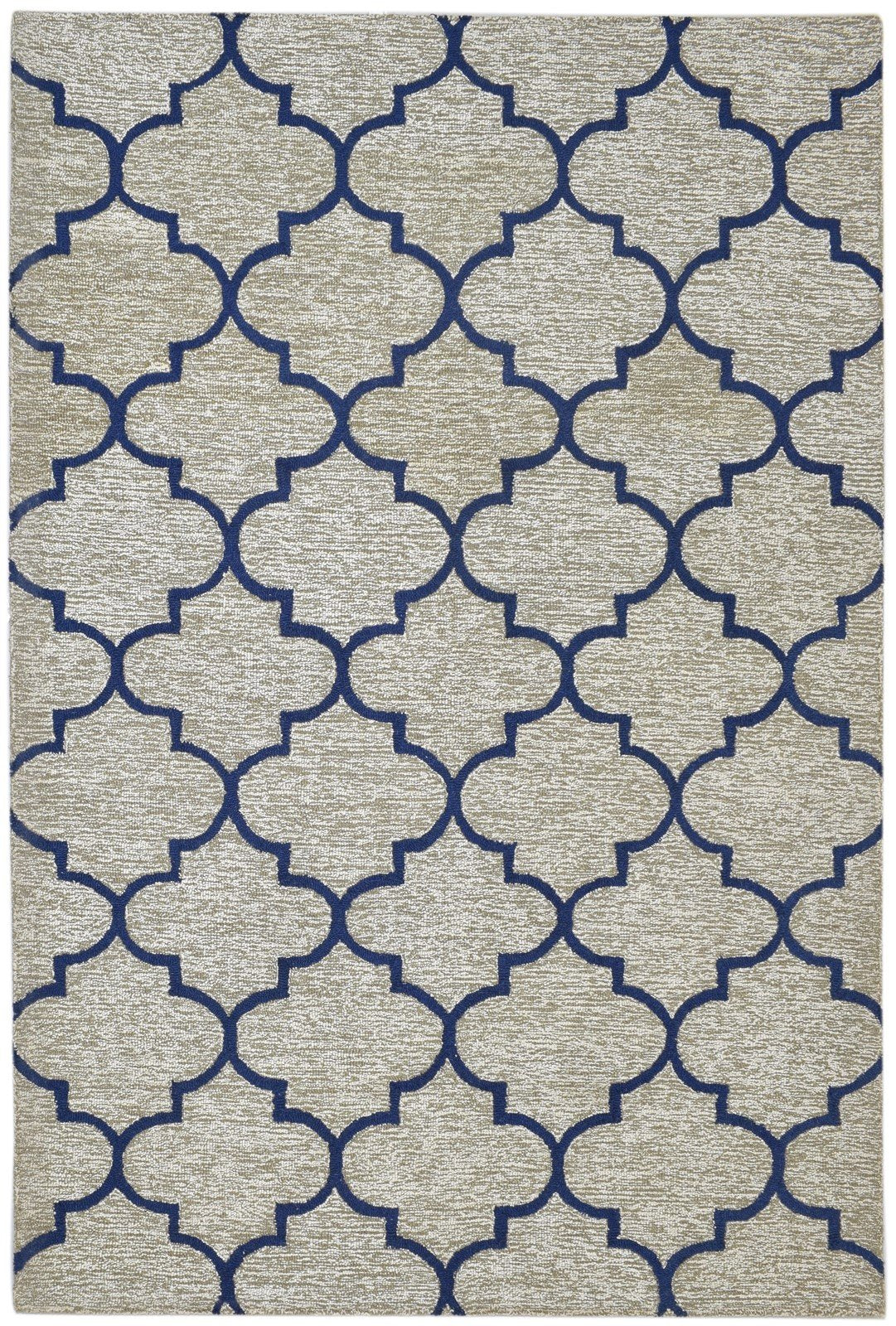 Hand Tufted Grey Wool Rug 5' X 8' Modern Moroccan Trellis Room Size Carpet