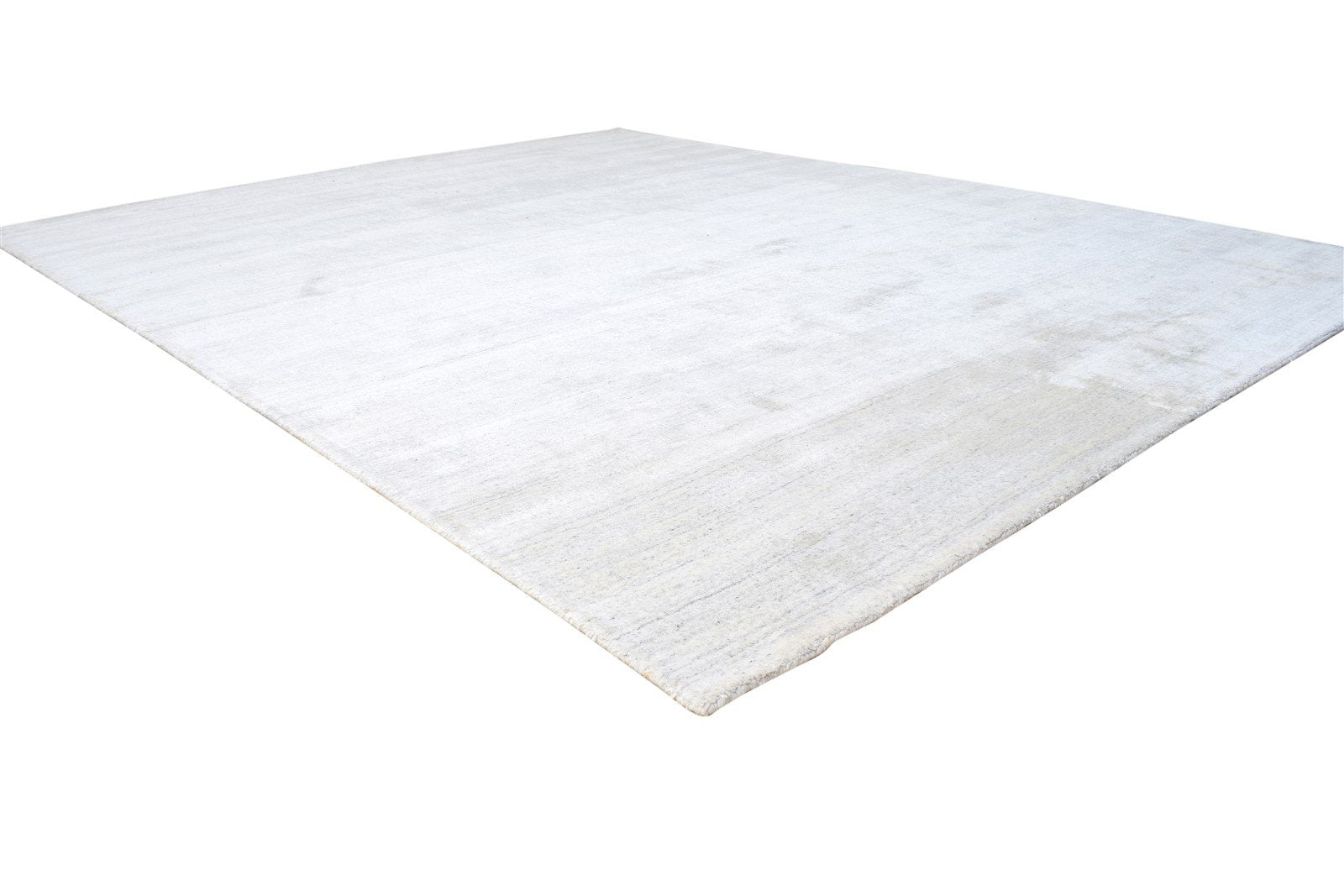 8X10 Rug Rayon From Bamboo Grey Modern Hand Woven Scandinavian Solid Large   7864781373589