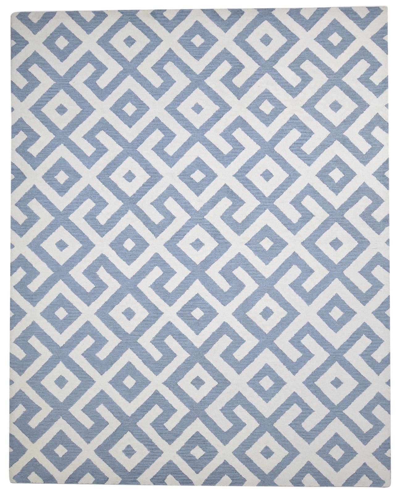 8X10 Rug Wool Dark Grey Modern Hand Tufted Scandinavian Geometric Large Carpet   7864304894101