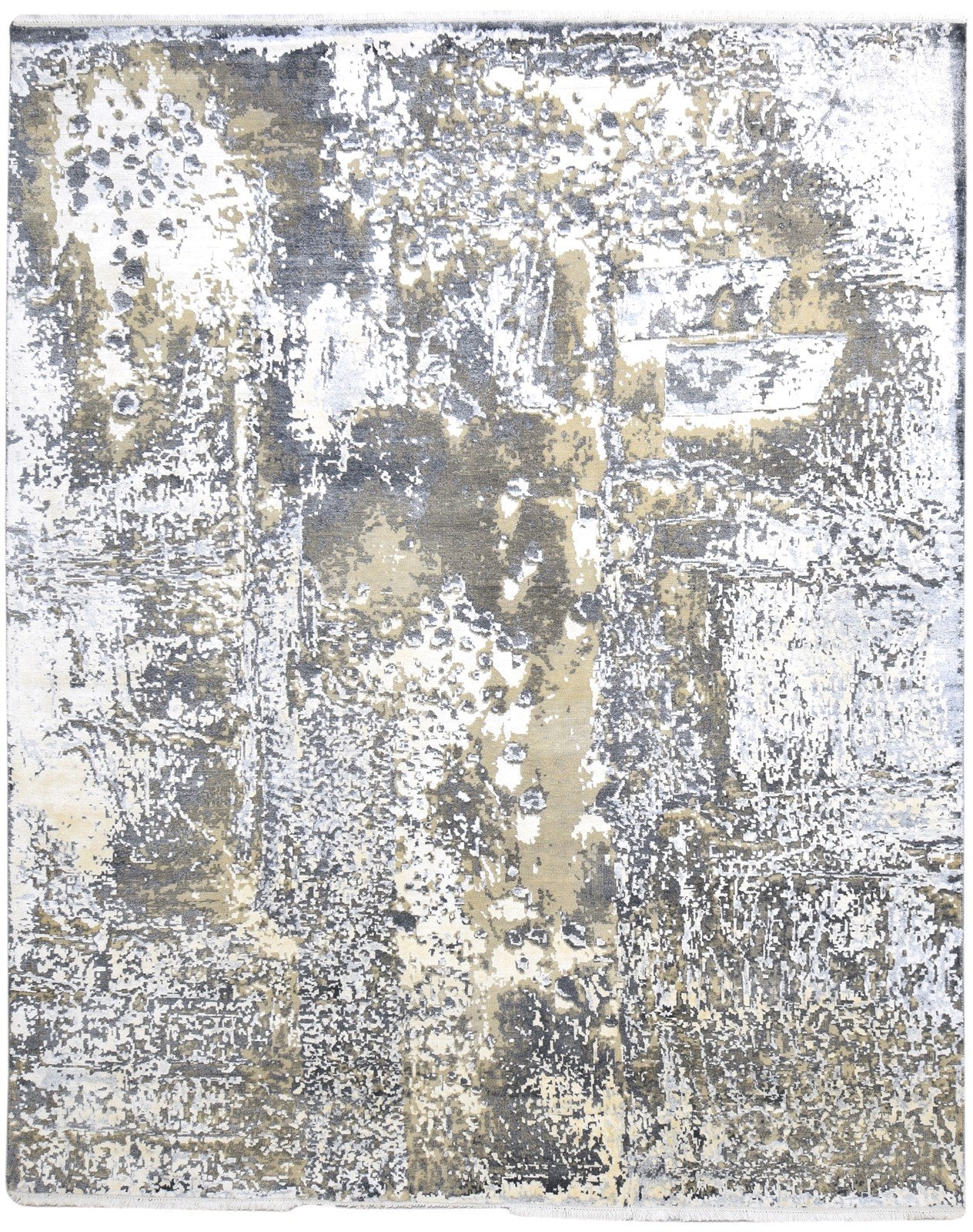 8X10 Rug Wool / Silk Sage Modern Hand Knotted American Abstract Large Carpet   7865106333845