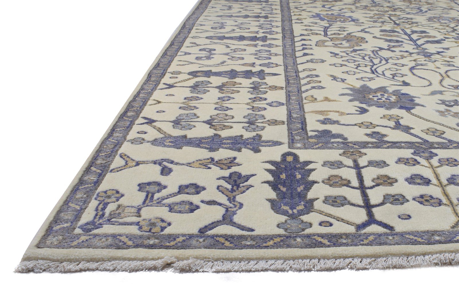 8X10 Rug Wool / Silk Sand Persian Hand Knotted Sarouk-Indian Oriental Large   7864188338325