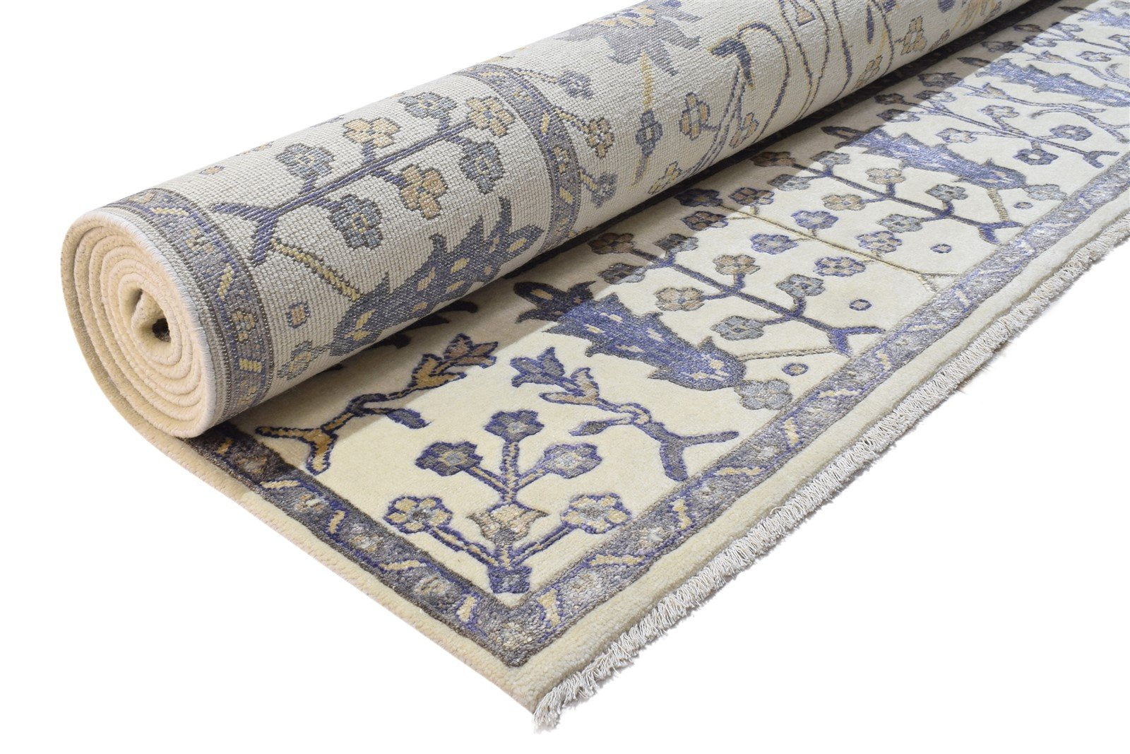 8X10 Rug Wool / Silk Sand Persian Hand Knotted Sarouk-Indian Oriental Large   7864188338325
