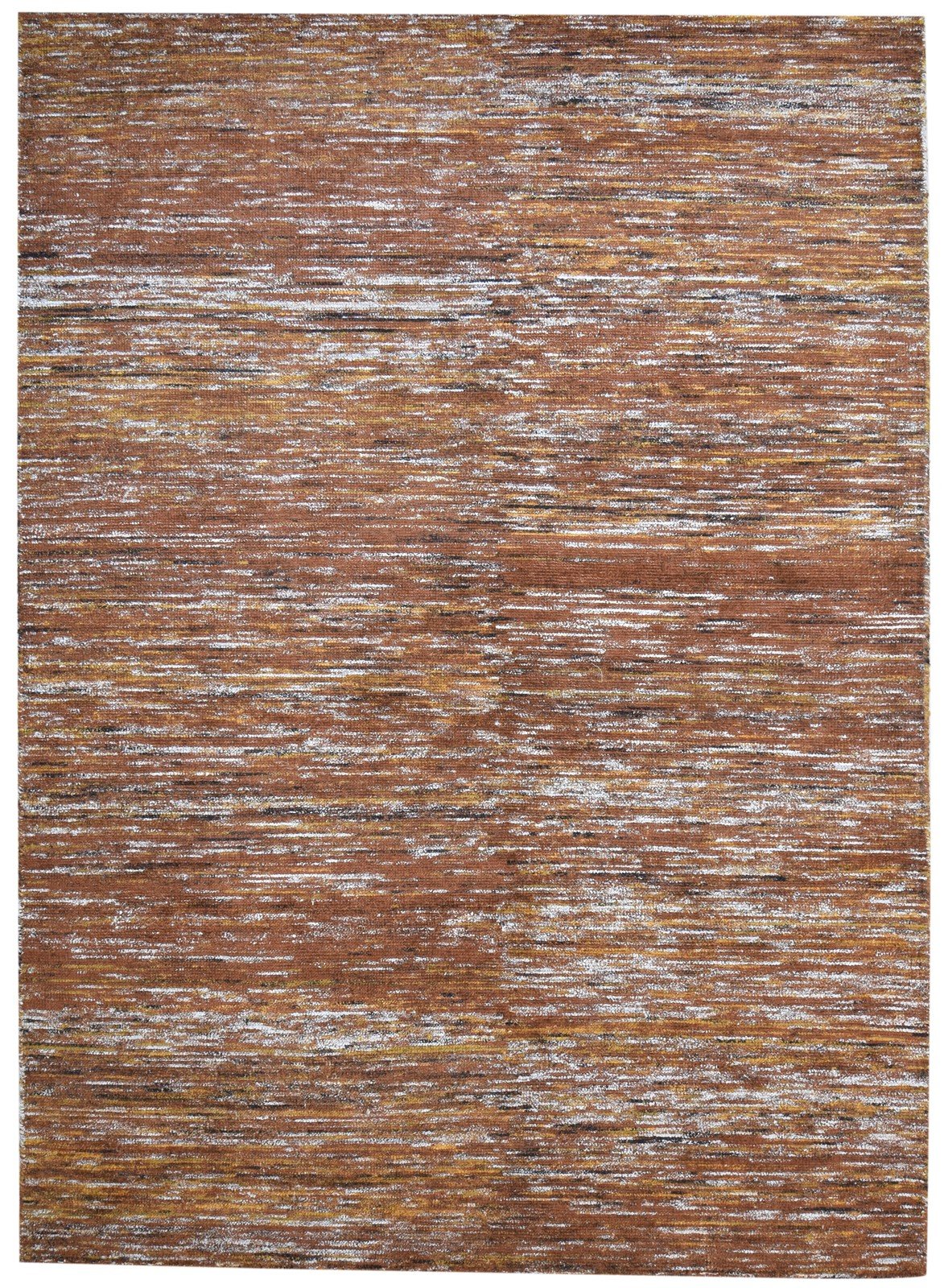 8X11 Rug Rayon From Bamboo Brown Modern Hand Woven Bohemian Striped Large Carpet   7864805294229