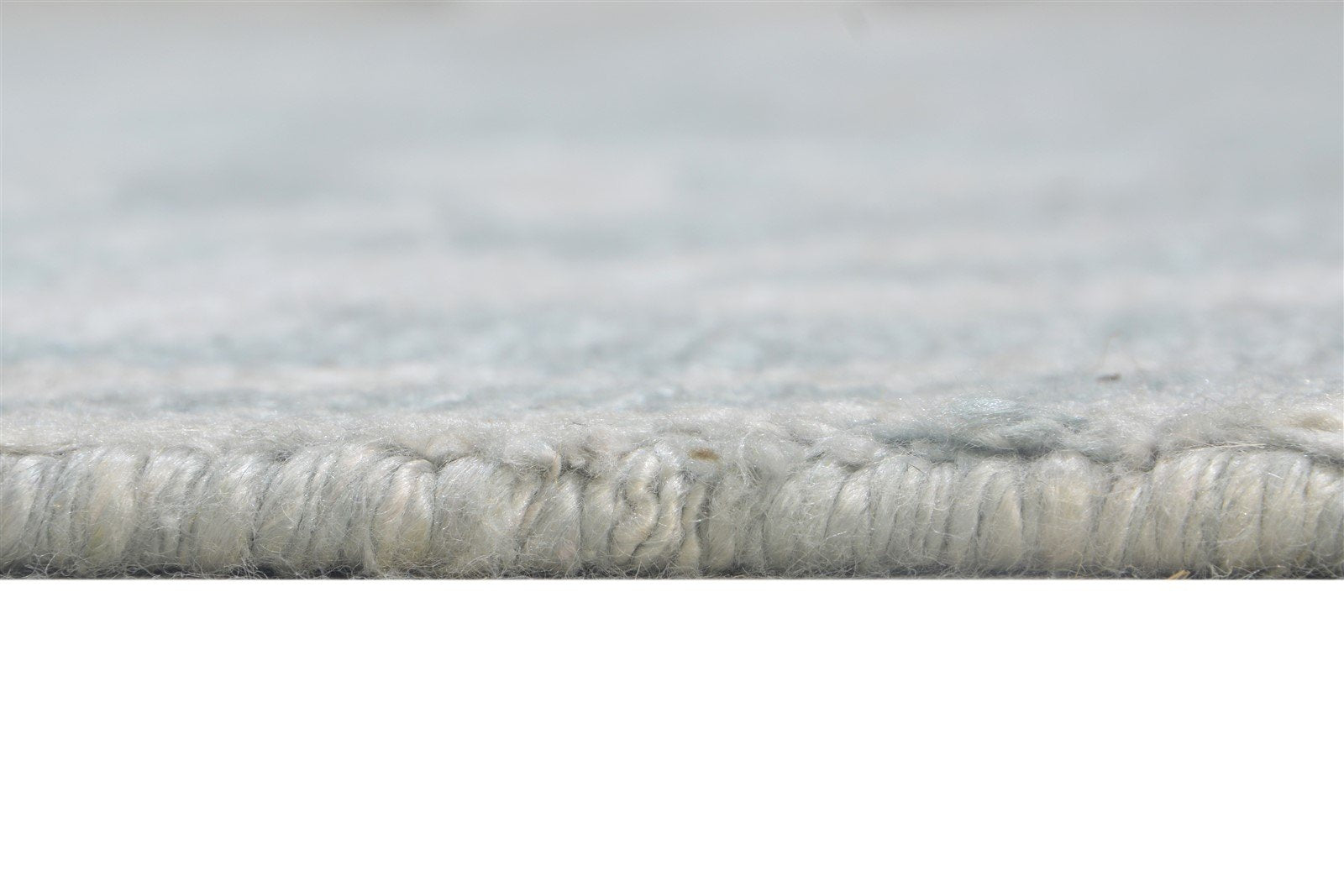 Babbette 8X9 Rug Rayon From Bamboo Grey Modern Hand Knotted French Floral   7864494555285