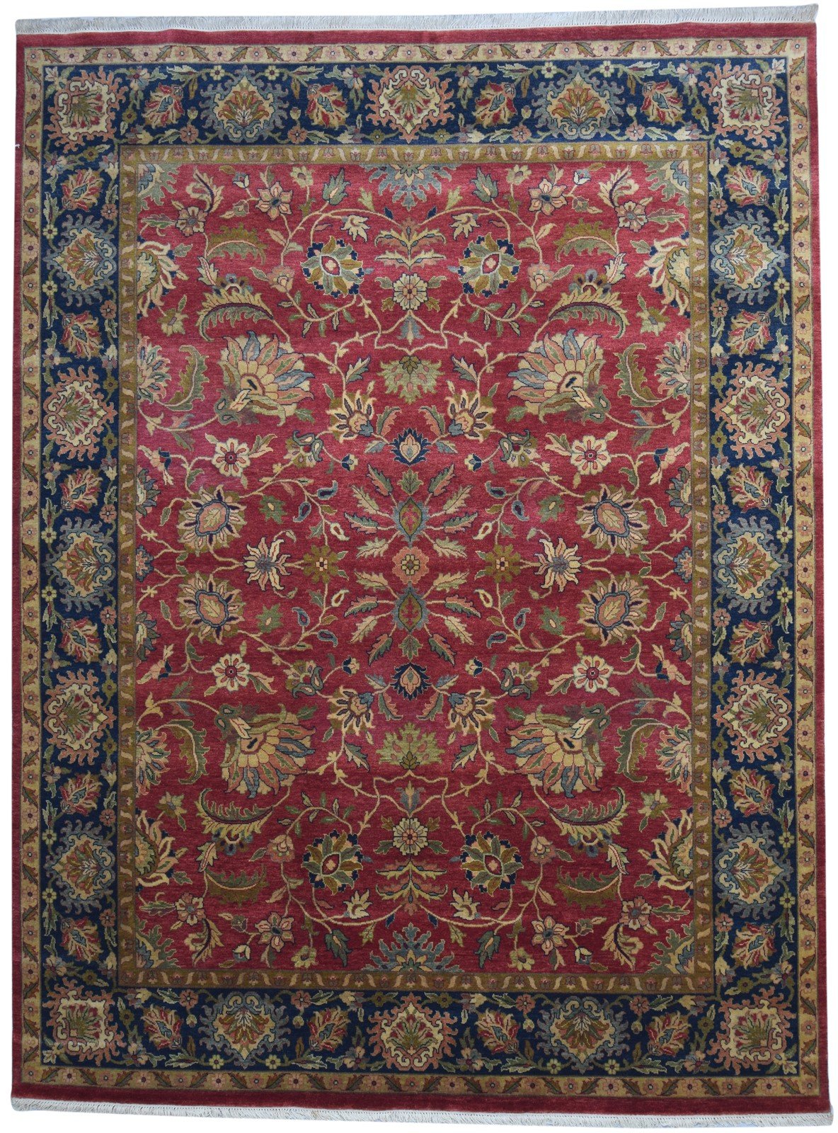 9' X 11' Rug Wool Red Persian Hand Knotted Kashan Oriental Large Carpet   7864173330581