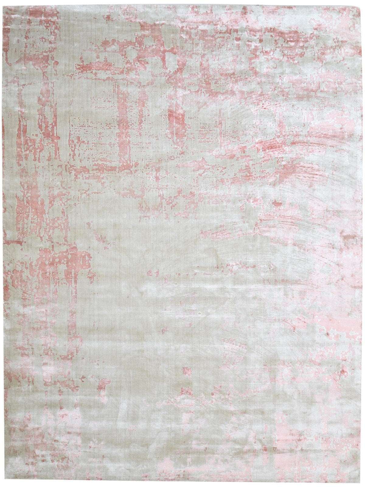 9' X 12' Rug Silk Ivory Modern Handloom French Abstract Extra Large Carpet   7864501960853