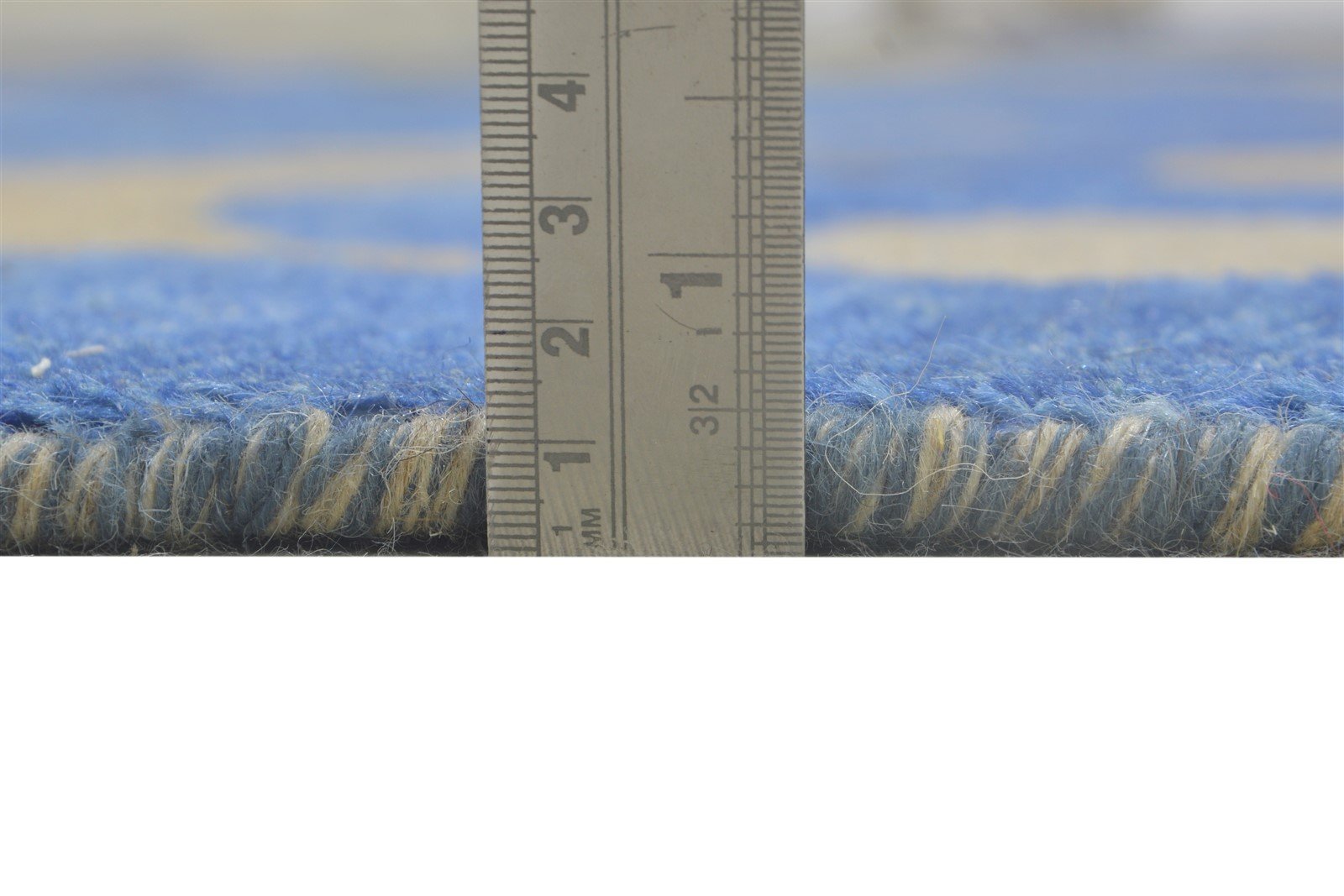 9' X 12' Rug Wool Blue Modern Hand Knotted Indian Abstract Extra Large Carpet   7864322359445