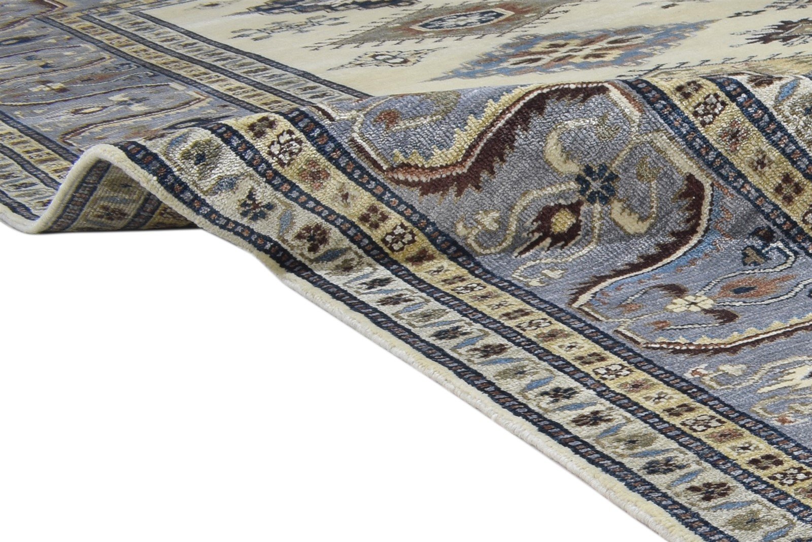 9' X 12' Rug Wool Cream Persian Hand Knotted Kazak Oriental Extra Large Carpet   7864195809429