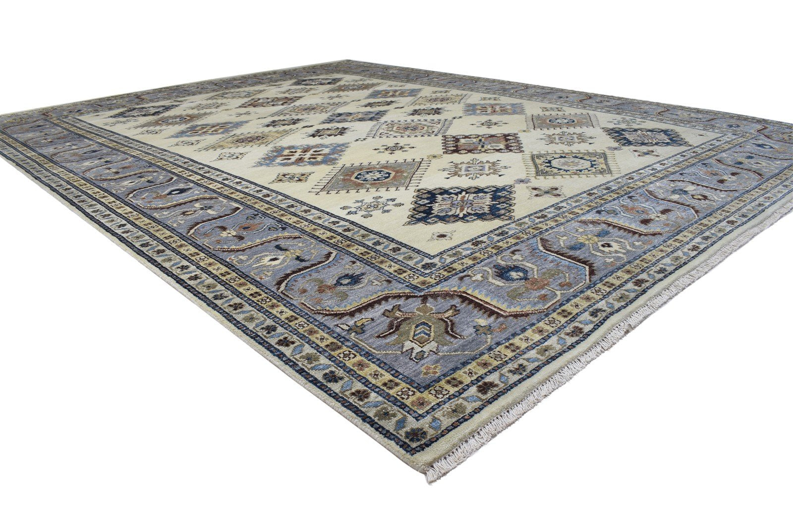 9' X 12' Rug Wool Cream Persian Hand Knotted Kazak Oriental Extra Large Carpet   7864195809429