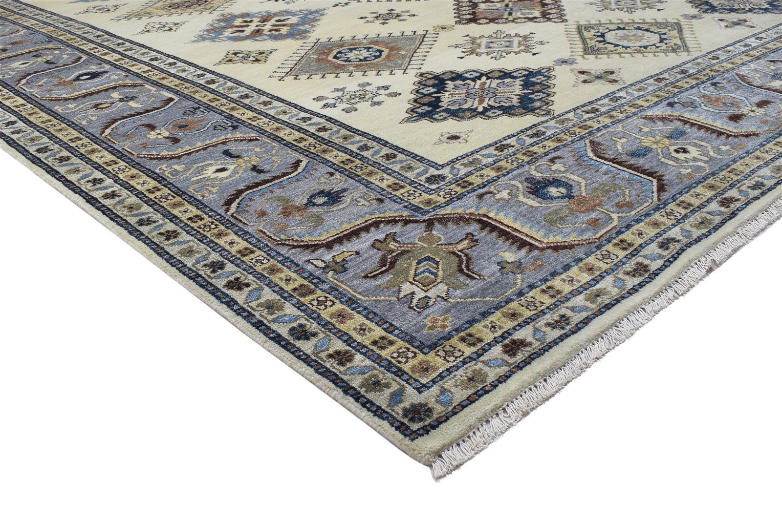 9' X 12' Rug Wool Cream Persian Hand Knotted Kazak Oriental Extra Large Carpet   7864195809429