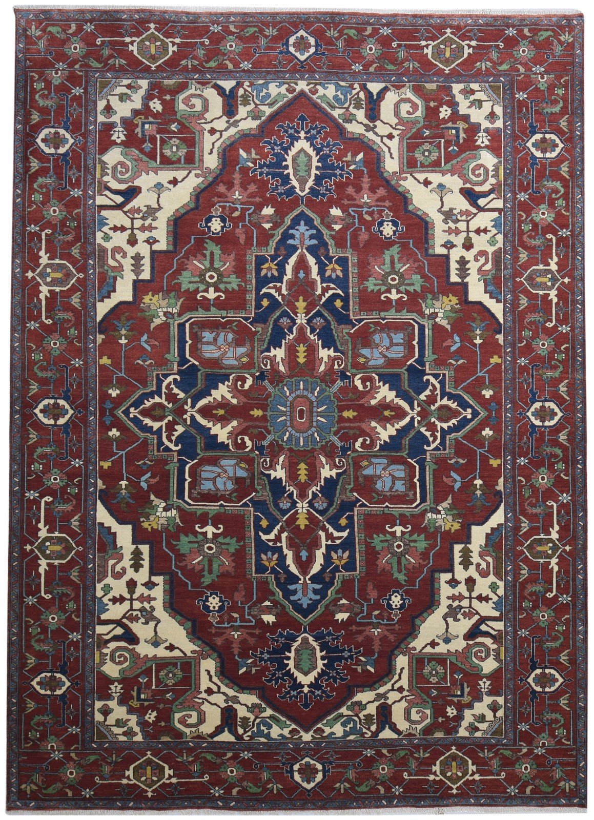 9' X 12' Rug Wool Red Persian Hand Knotted Serapi Oriental Large Carpet   7864194302101