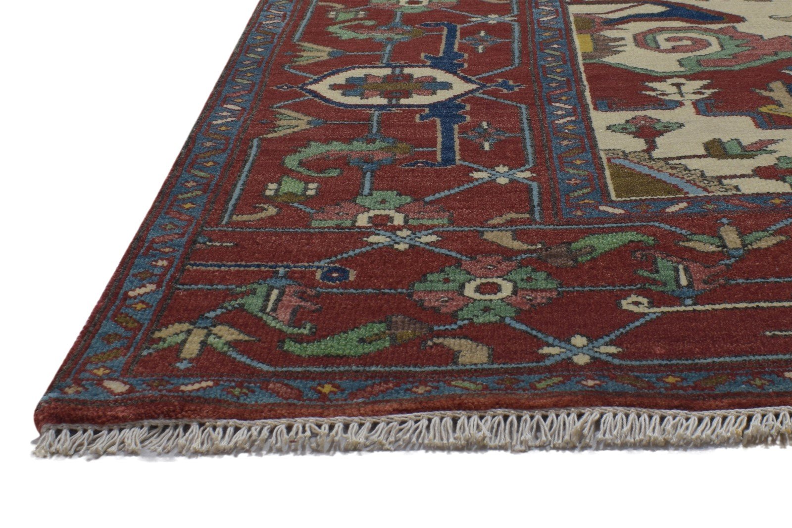 9' X 12' Rug Wool Red Persian Hand Knotted Serapi Oriental Large Carpet   7864194302101
