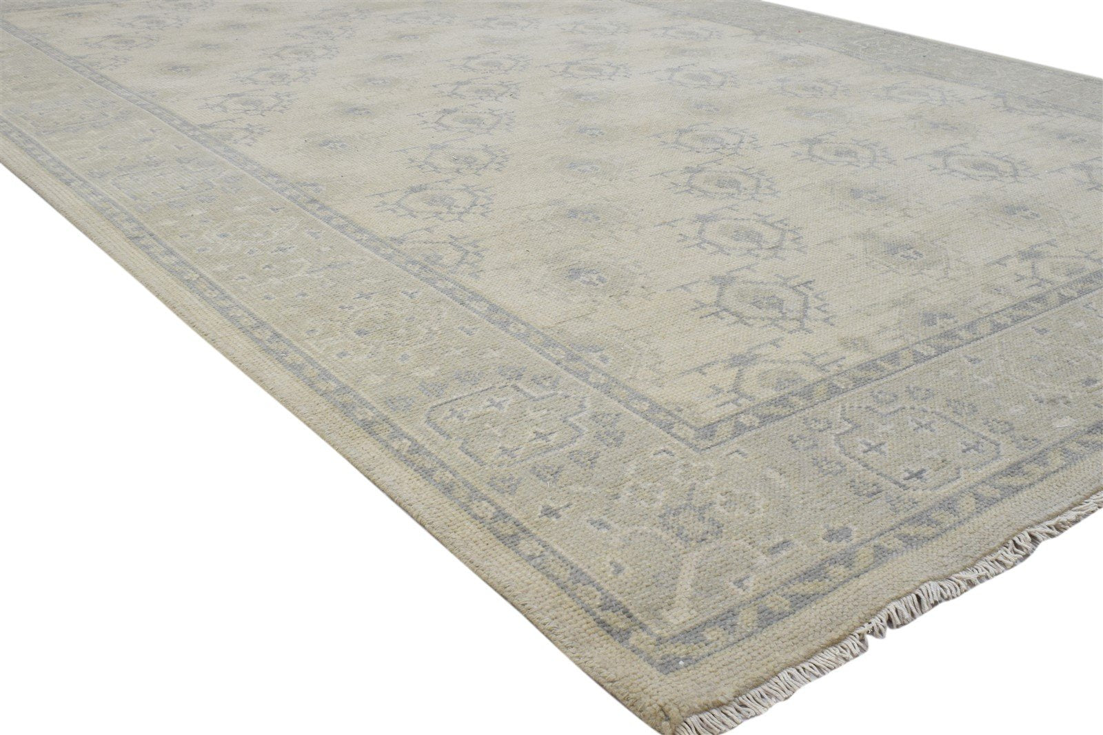 Wool Sand Rug 6' X 9' Persian Hand Knotted Bokhara Oriental Room Size Carpet 