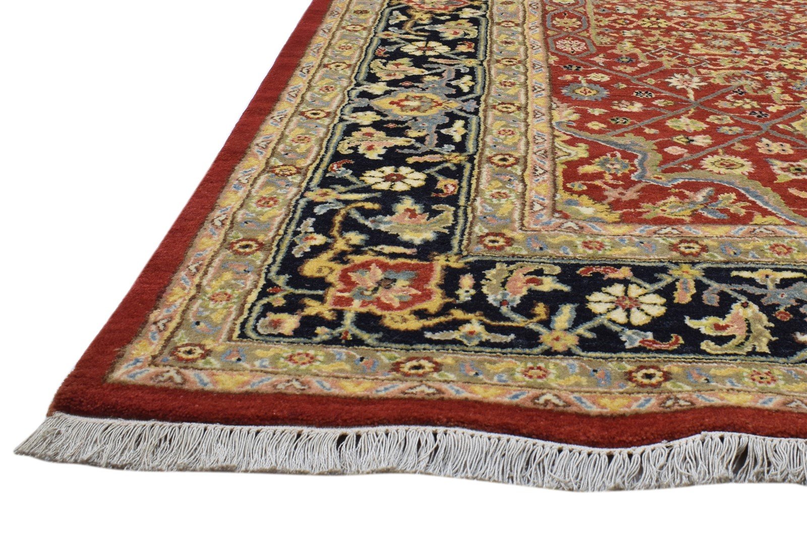 7' X 10' Rug Wool Red Persian Hand Knotted Bijar Oriental Large Carpet 