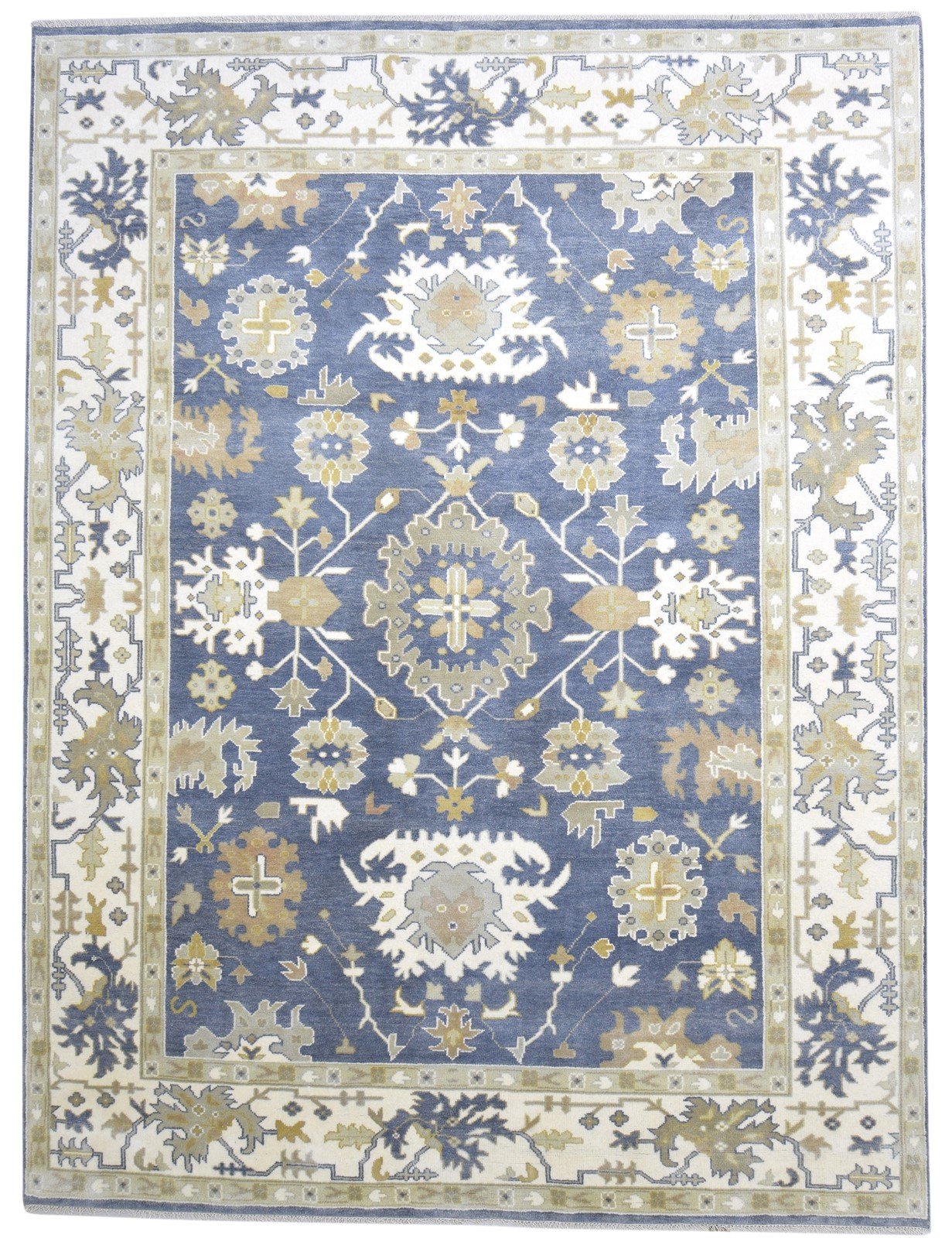 9X12 Rug Wool Charcoal Persian Hand Knotted Oushak Oriental Extra Large Carpet   7864326258837