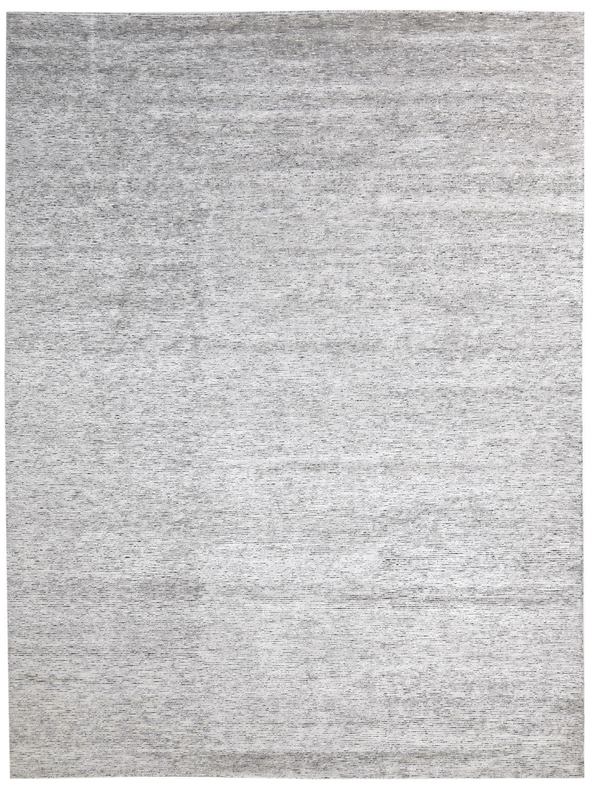 9X12 Rug Wool / Silk Grey Modern Hand Knotted Scandinavian Solid Large Carpet   7864577261717