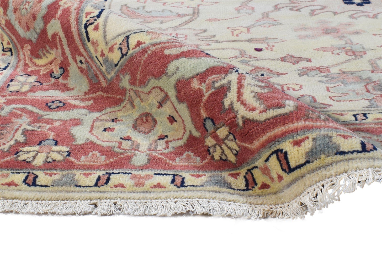 Adriane Wool Beige Rug 6' X 9' Persian Hand Knotted Oushak Oriental   7864999149717