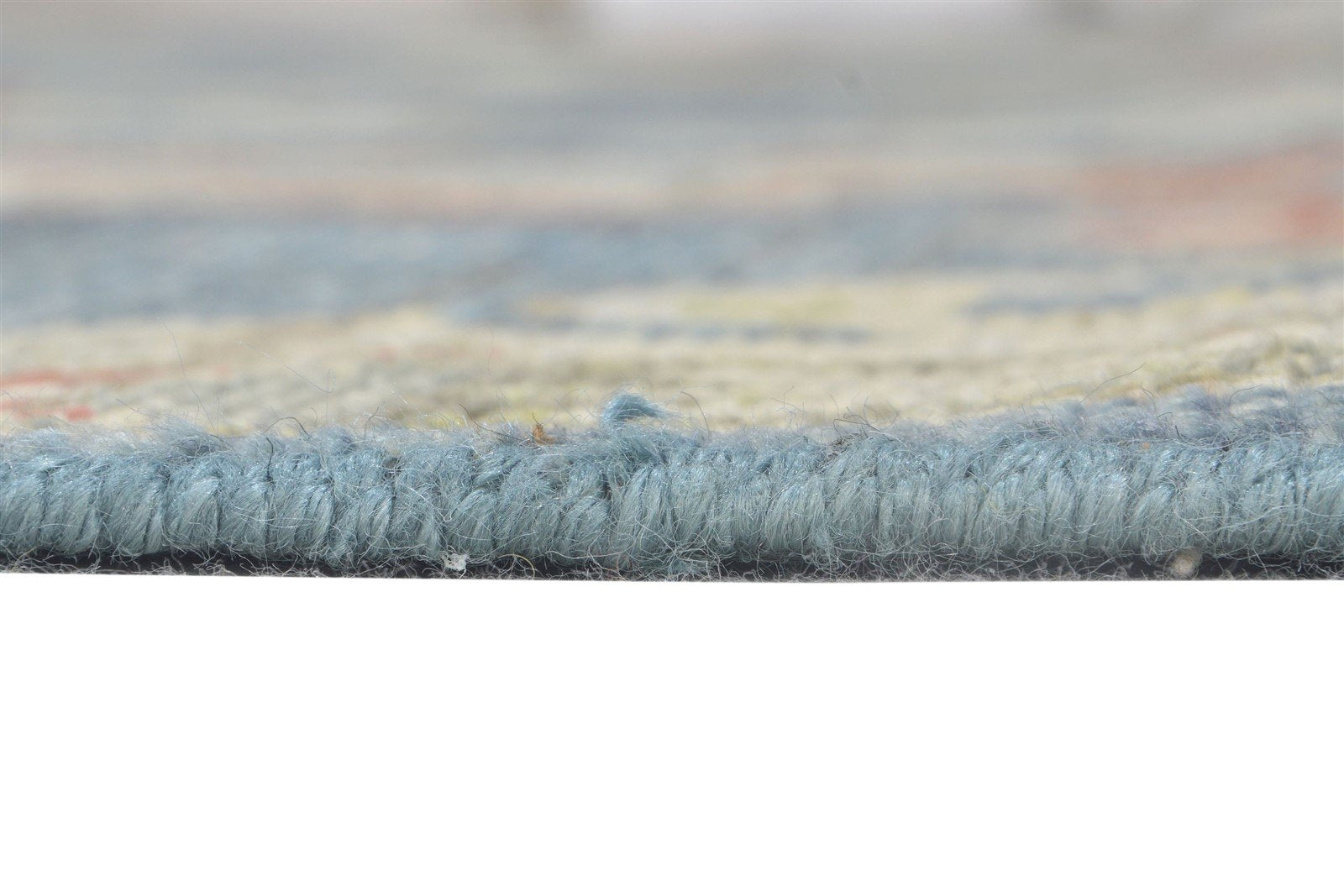 Anamika Wool Blue Navy Hand-Knotted Oushak Persian Rug   8881898946709
