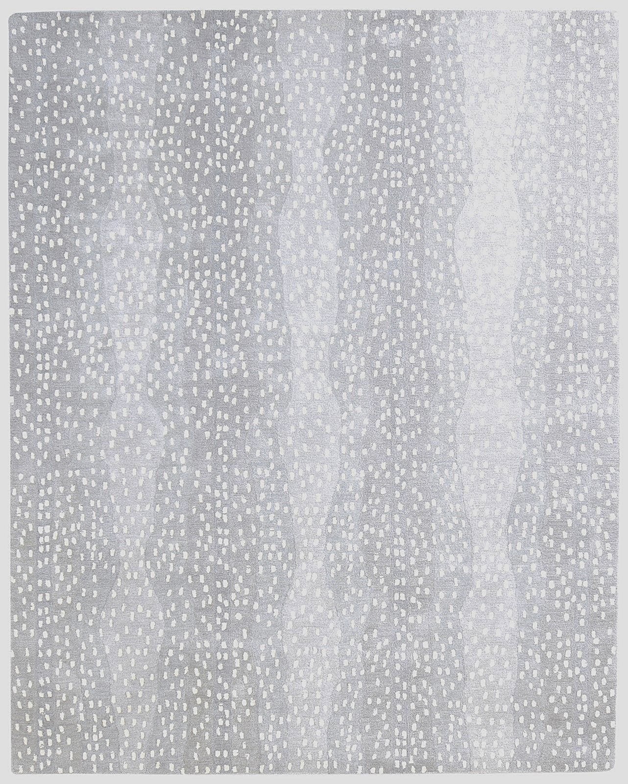 Antelope Rug Handmade Wool Animal Print Gray   8716746817685