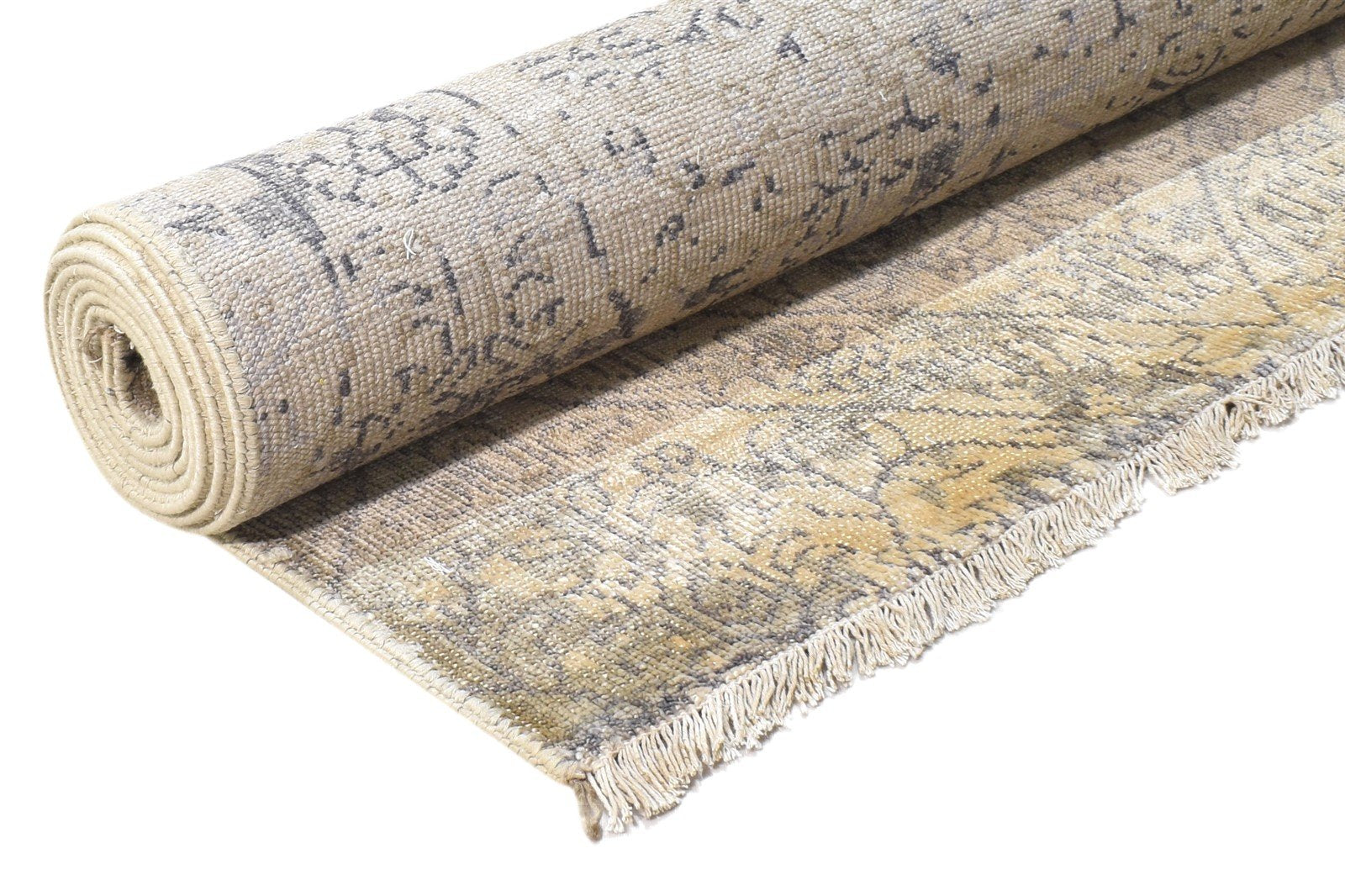 Ardyce 5' X 8' Rug Silk Sage Modern Hand Knotted French Abstract   7864804606101