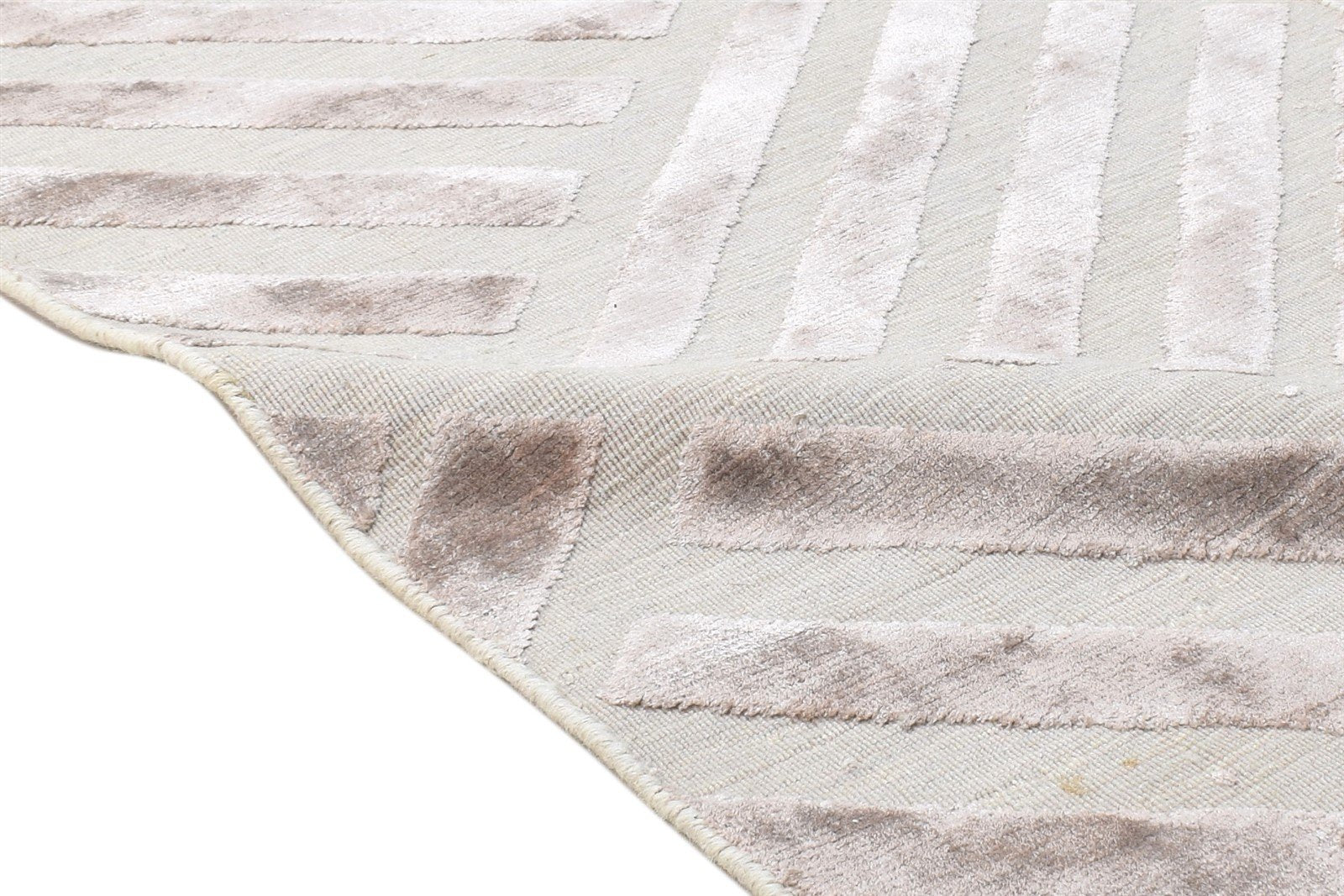 Atlante 2X6 Rug Wool Silk Red Modern Jacquard Loom Scandinavian Geometric Runner   7864147902613