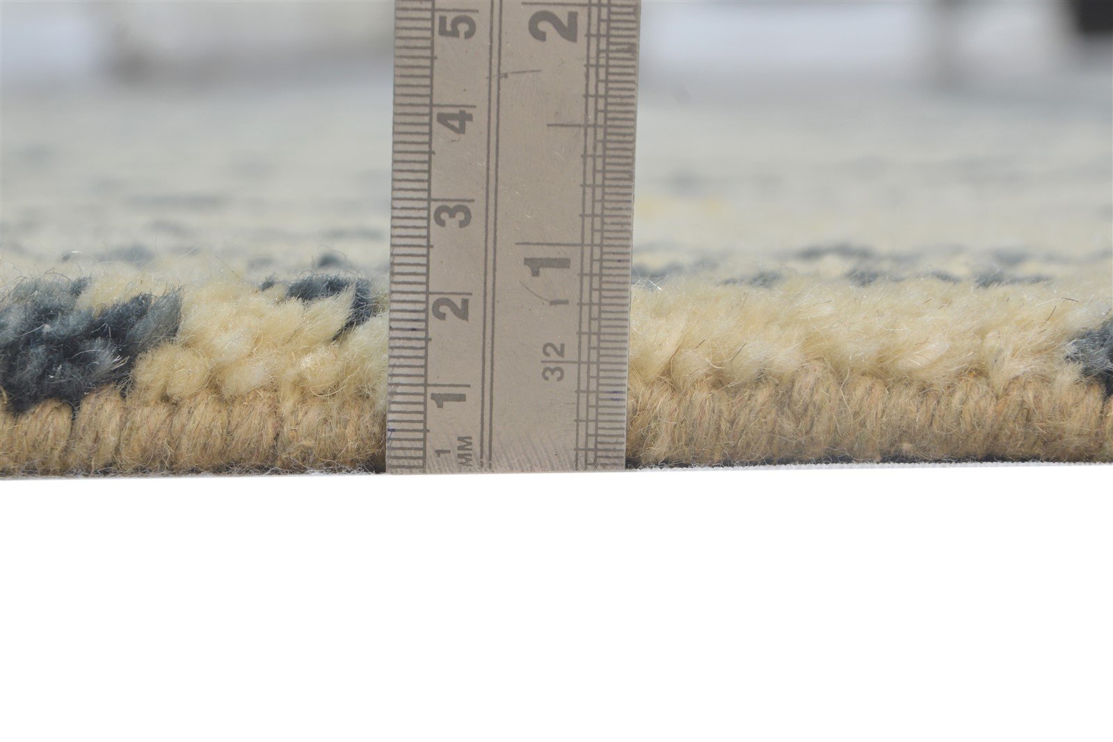 Aubrette Sand Wool Rug 5' X 8' Modern Hand Knotted Moroccan Geometric   7864774721685