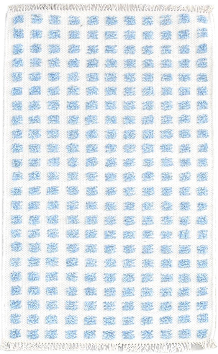 Aurelea 2X3 Rug New Zealand Wool Blue Modern Jacquard Loom Scandinavian Abstract   7865105481877