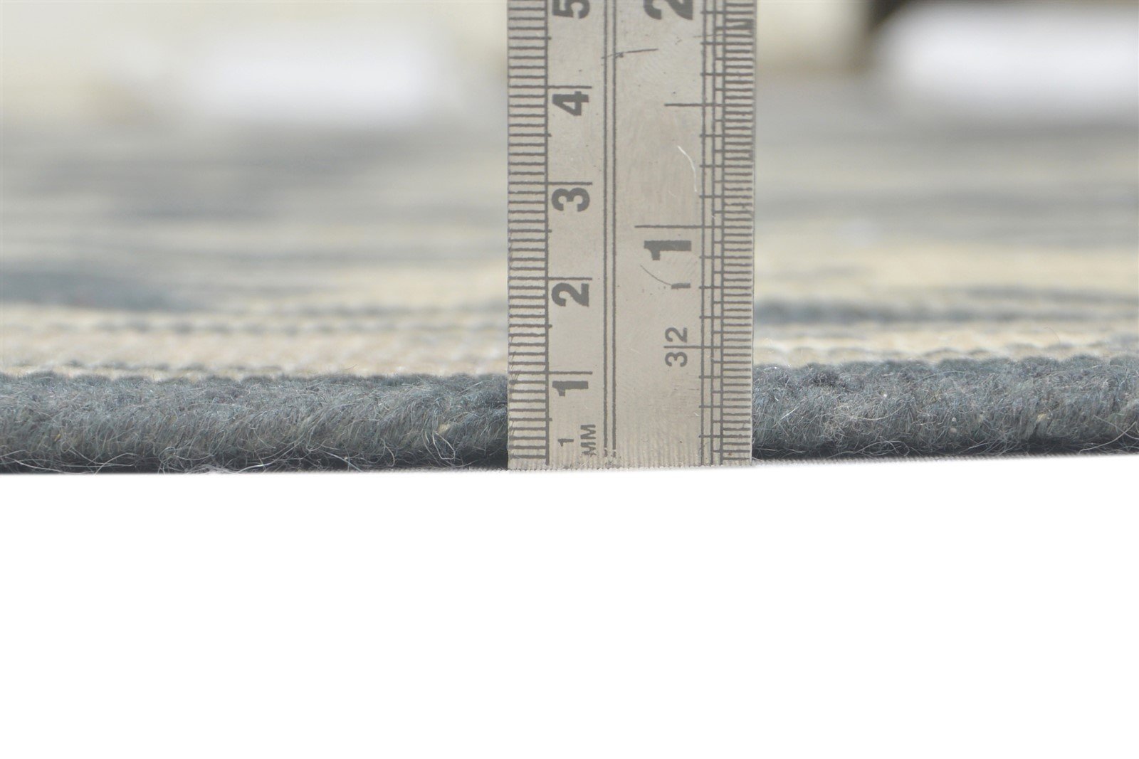 Ayara Ayara Blue Wool Rug Persian Hand Knotted Oushak Oriental   7860688650389