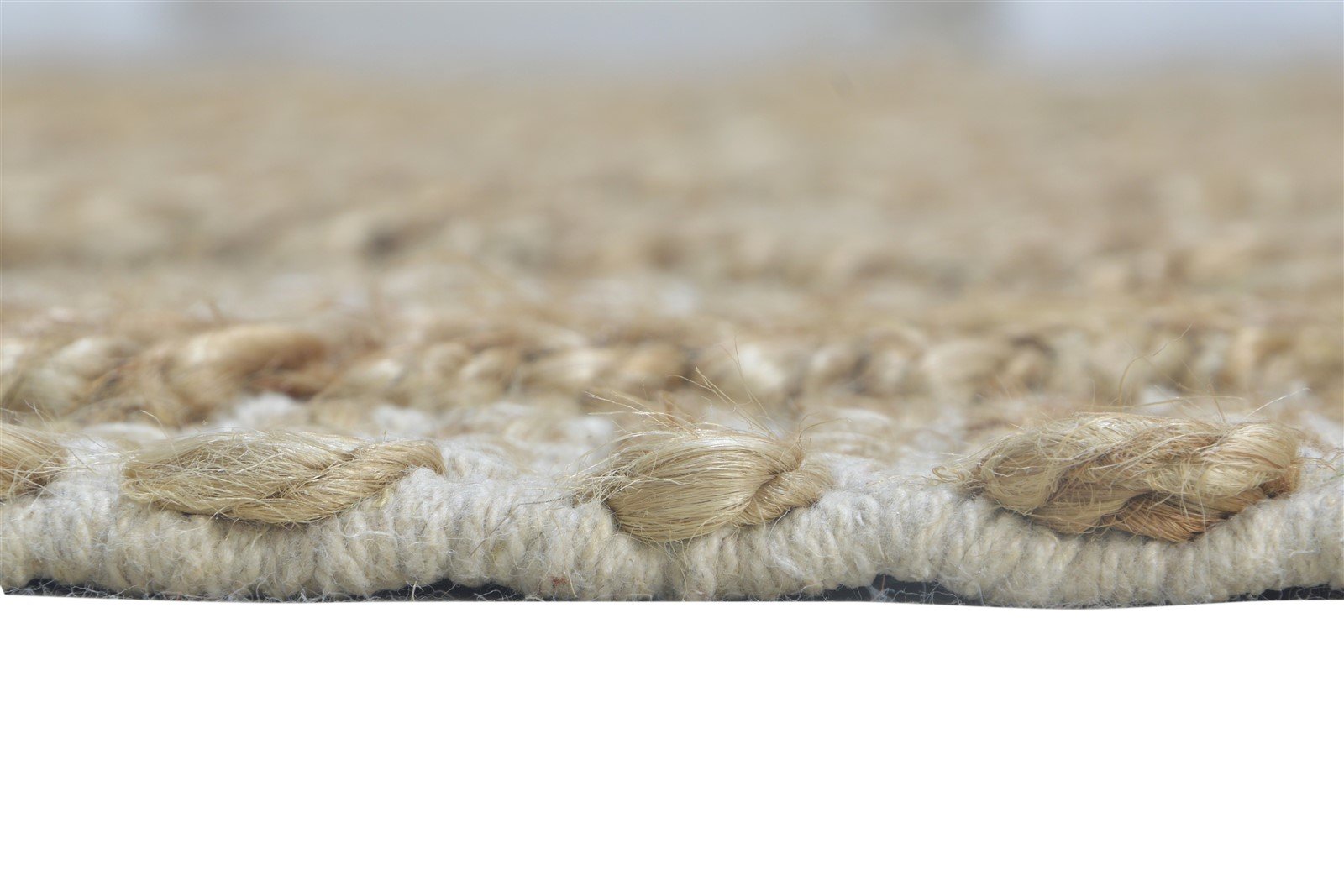 Beige Jute Rug 5' X 8' Modern Hand Woven Scandinavian Nordic Room Size Carpet   7865005670549