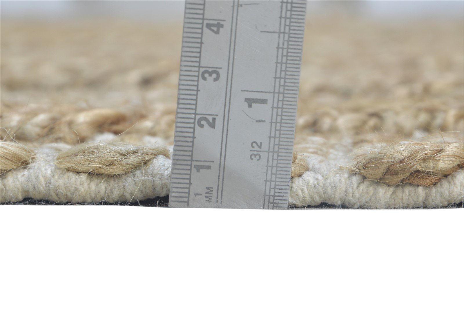Beige Jute Rug 5' X 8' Modern Hand Woven Scandinavian Nordic Room Size Carpet   7865005670549