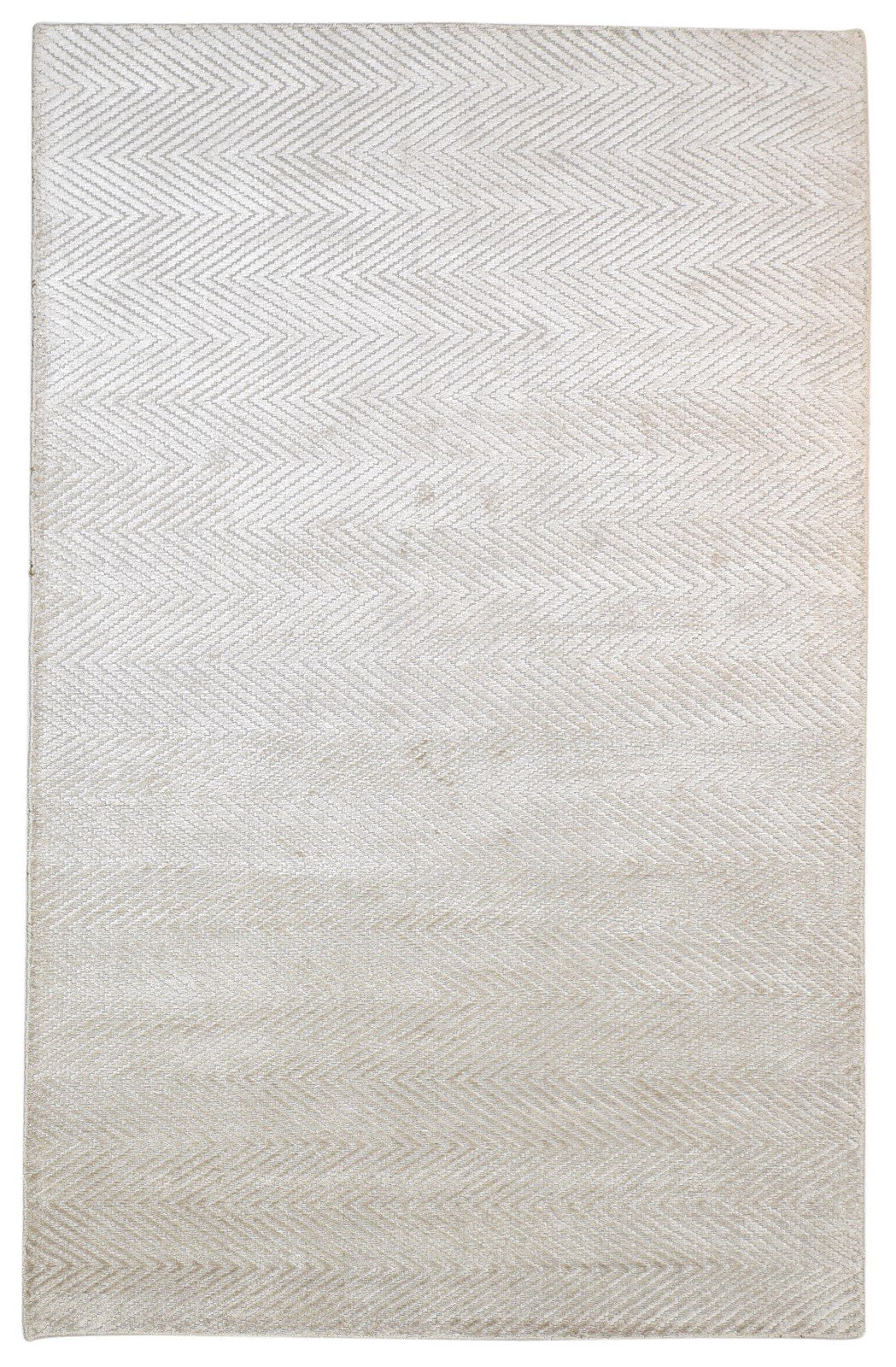 Beige Silk Rug 5' X 8' Modern Handloom Scandinavian Diamond Room Size Carpet   7864163664021