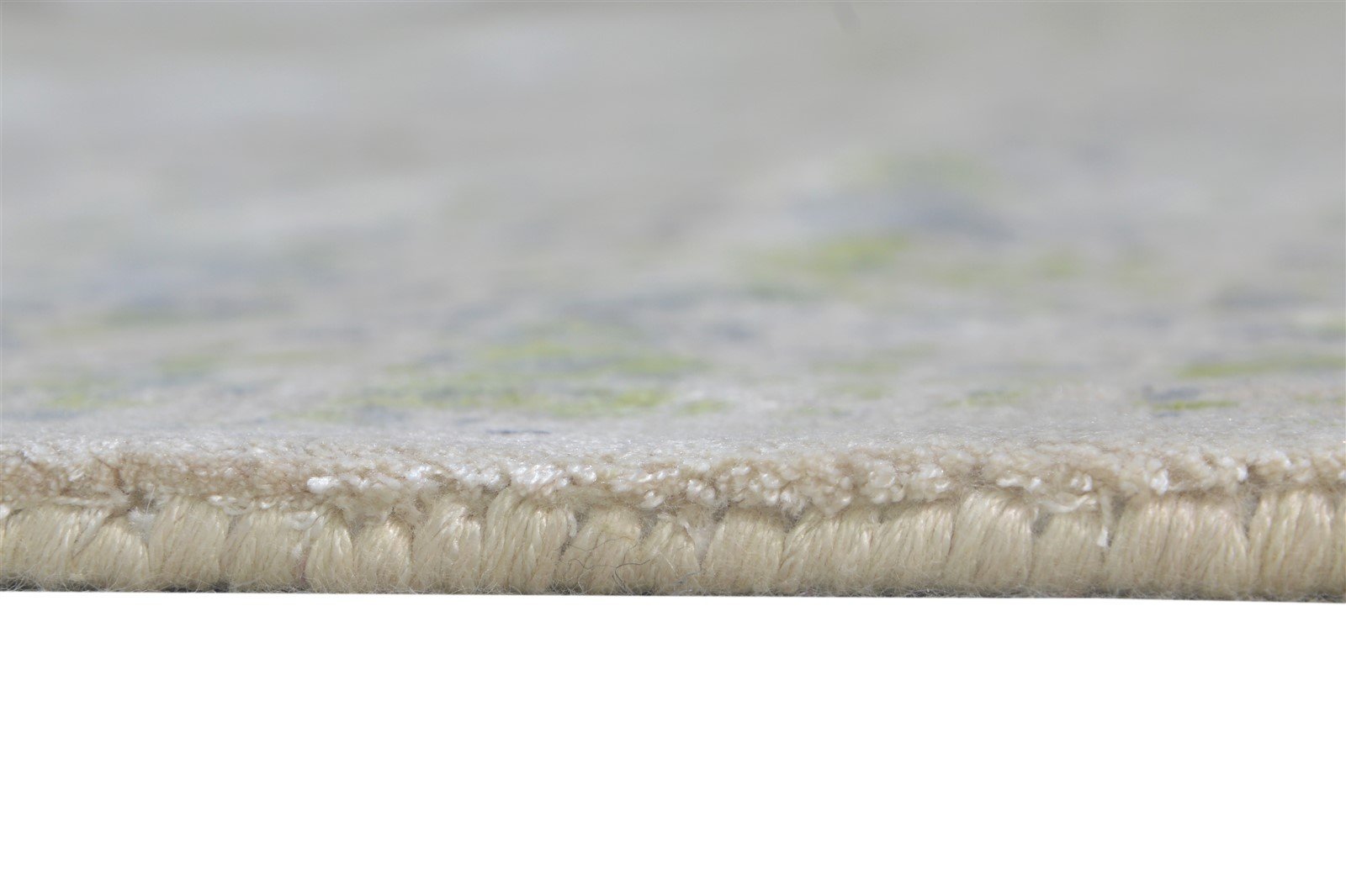 Beige Silk Rug 8' X 10' Modern Handloom American Abstract Large Carpet   7865145917589
